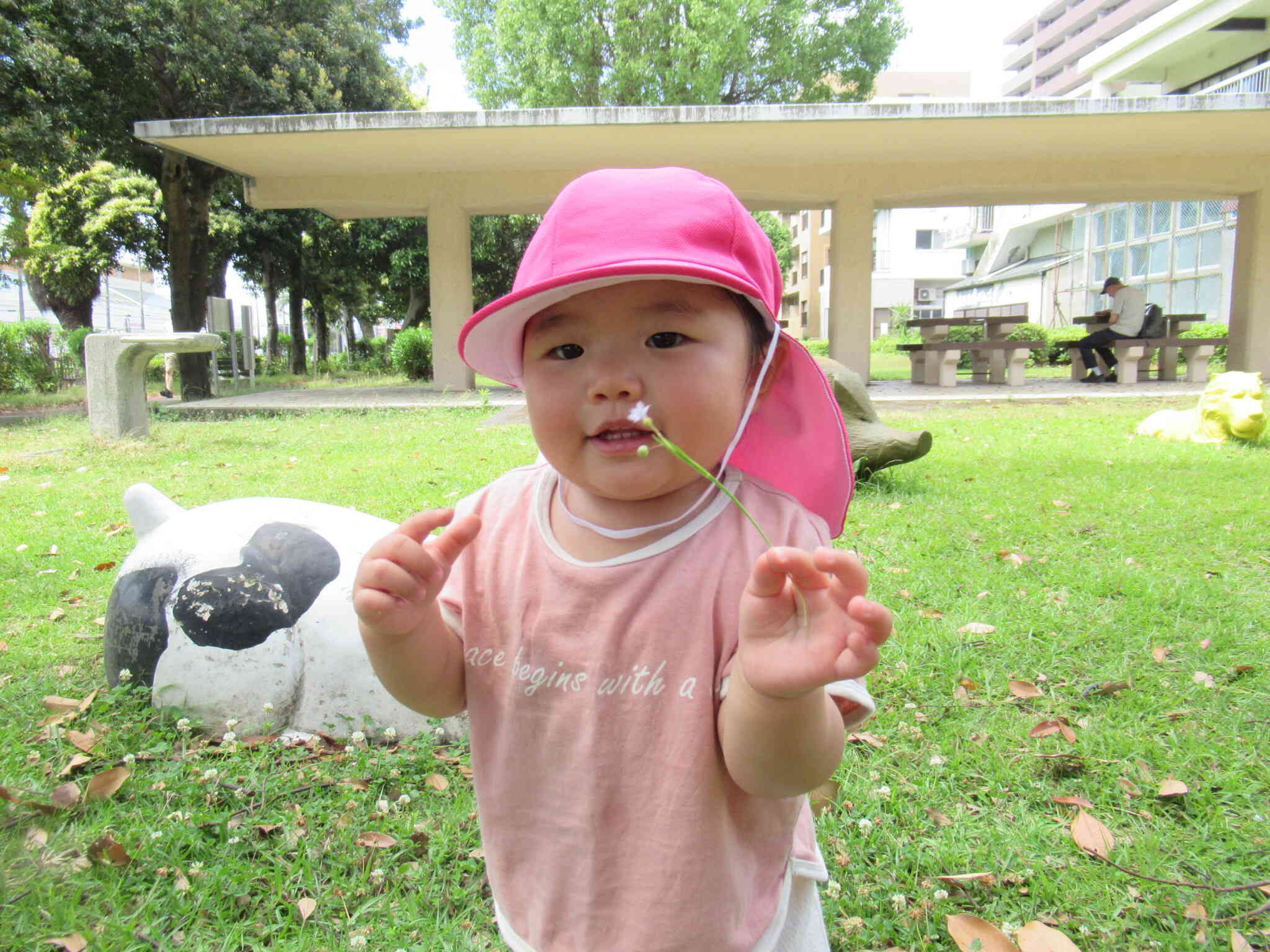 小さなお花と一緒に・・・！