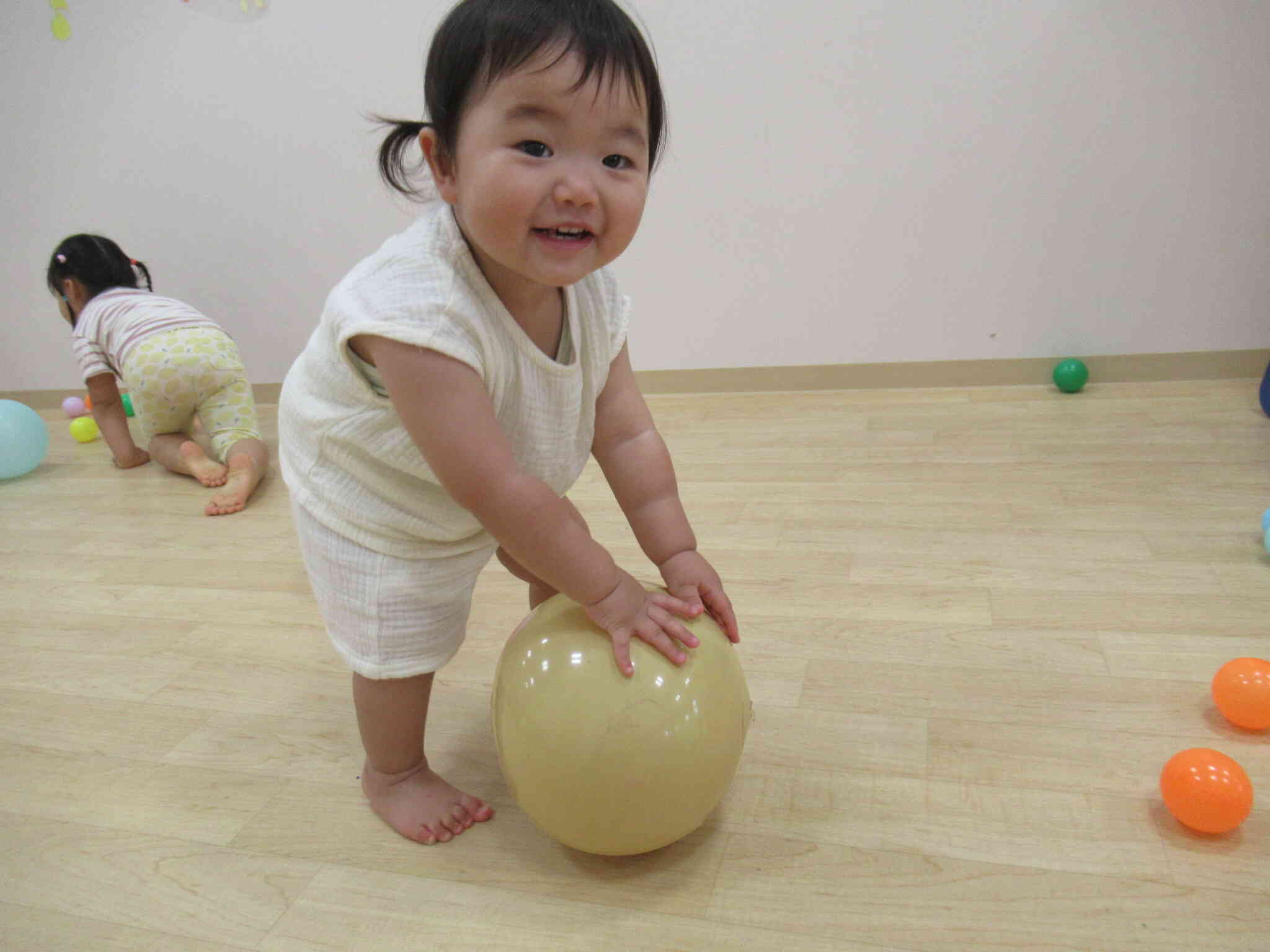 笑顔たくさん！ボール遊び！