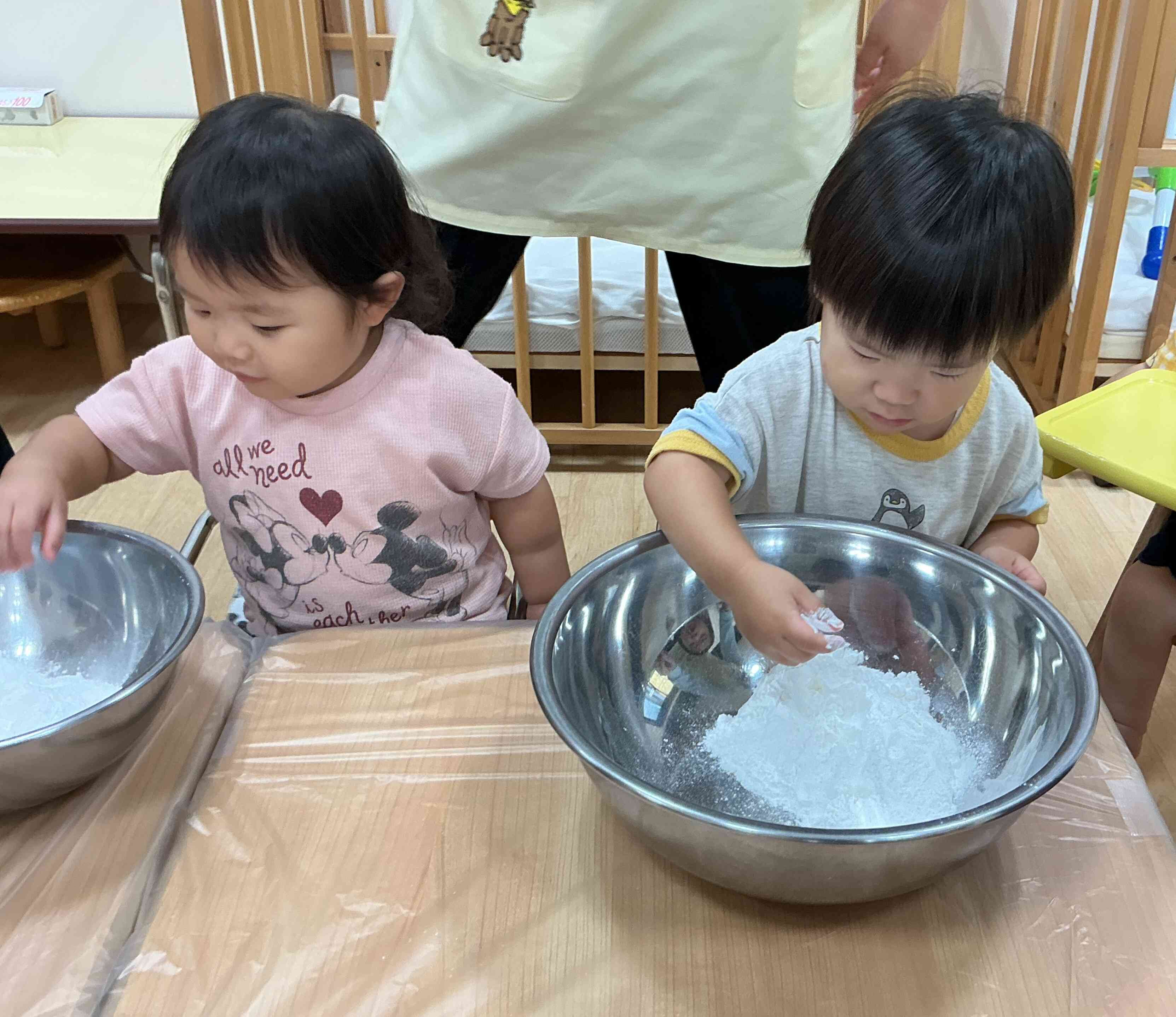 食育☆お月見だんごをつくろう♬②