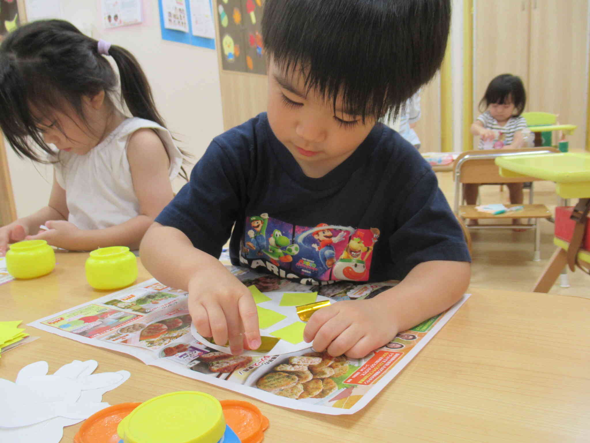 おつきみの製作をしたよ！