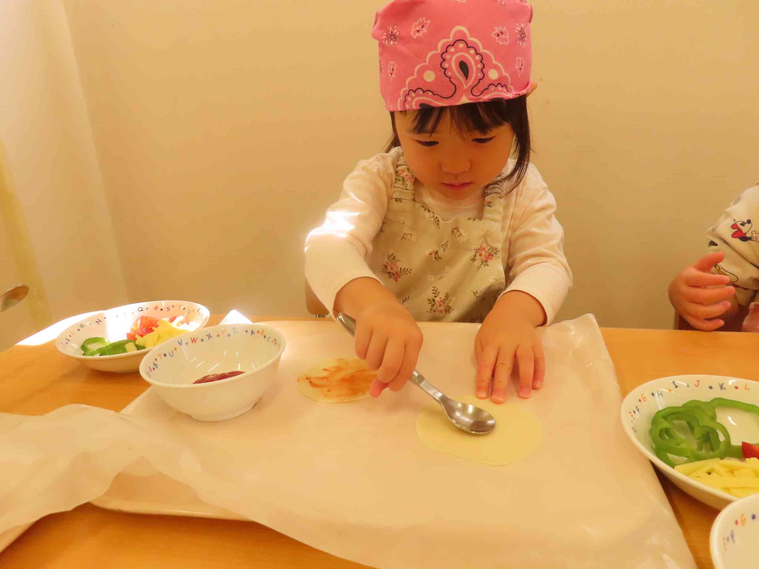 食育　ピザ