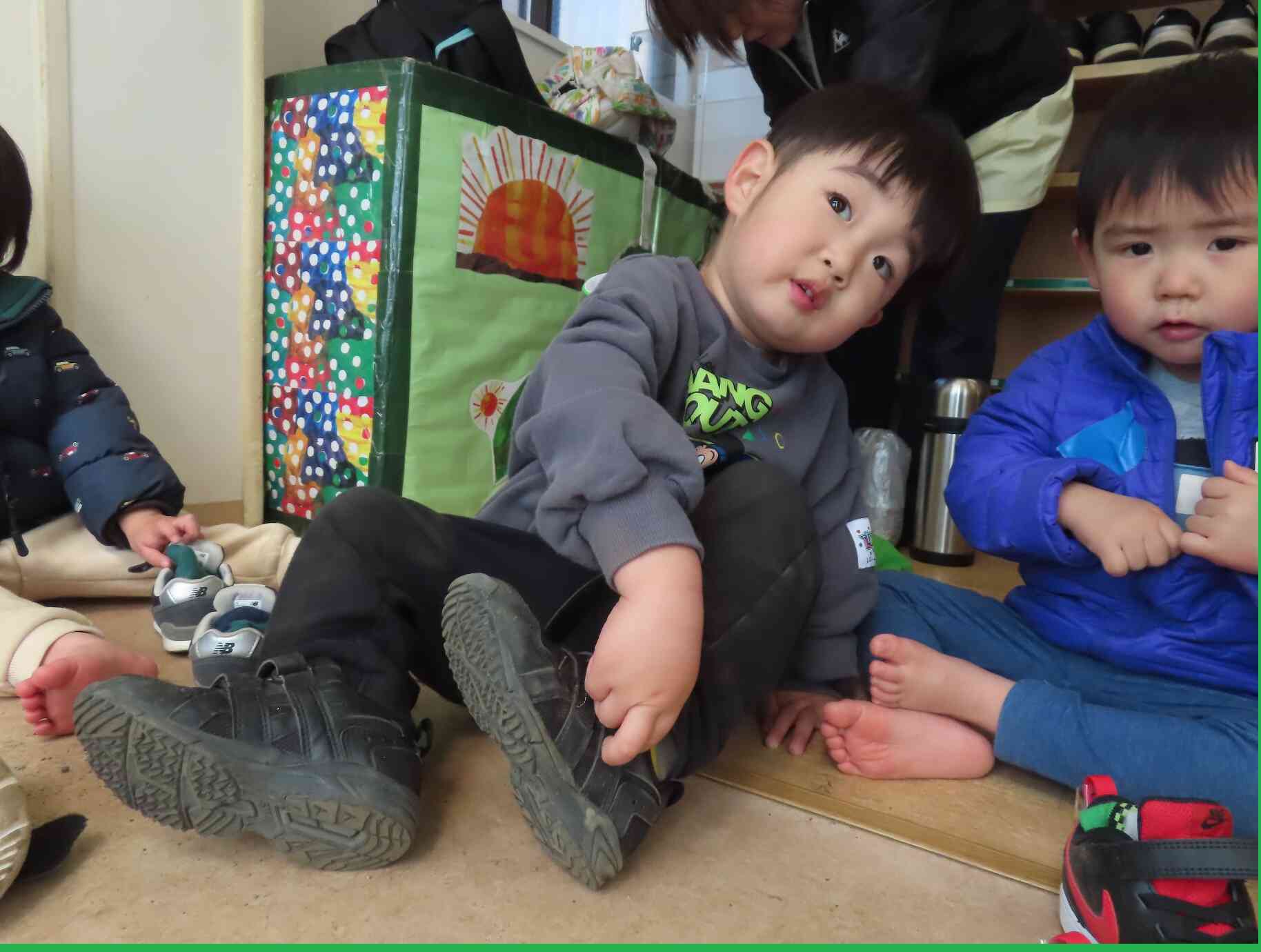 みてみて～　はけたよ～