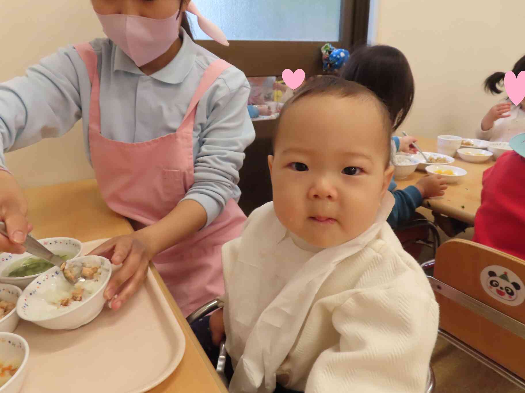 慣らし保育（食事風景）