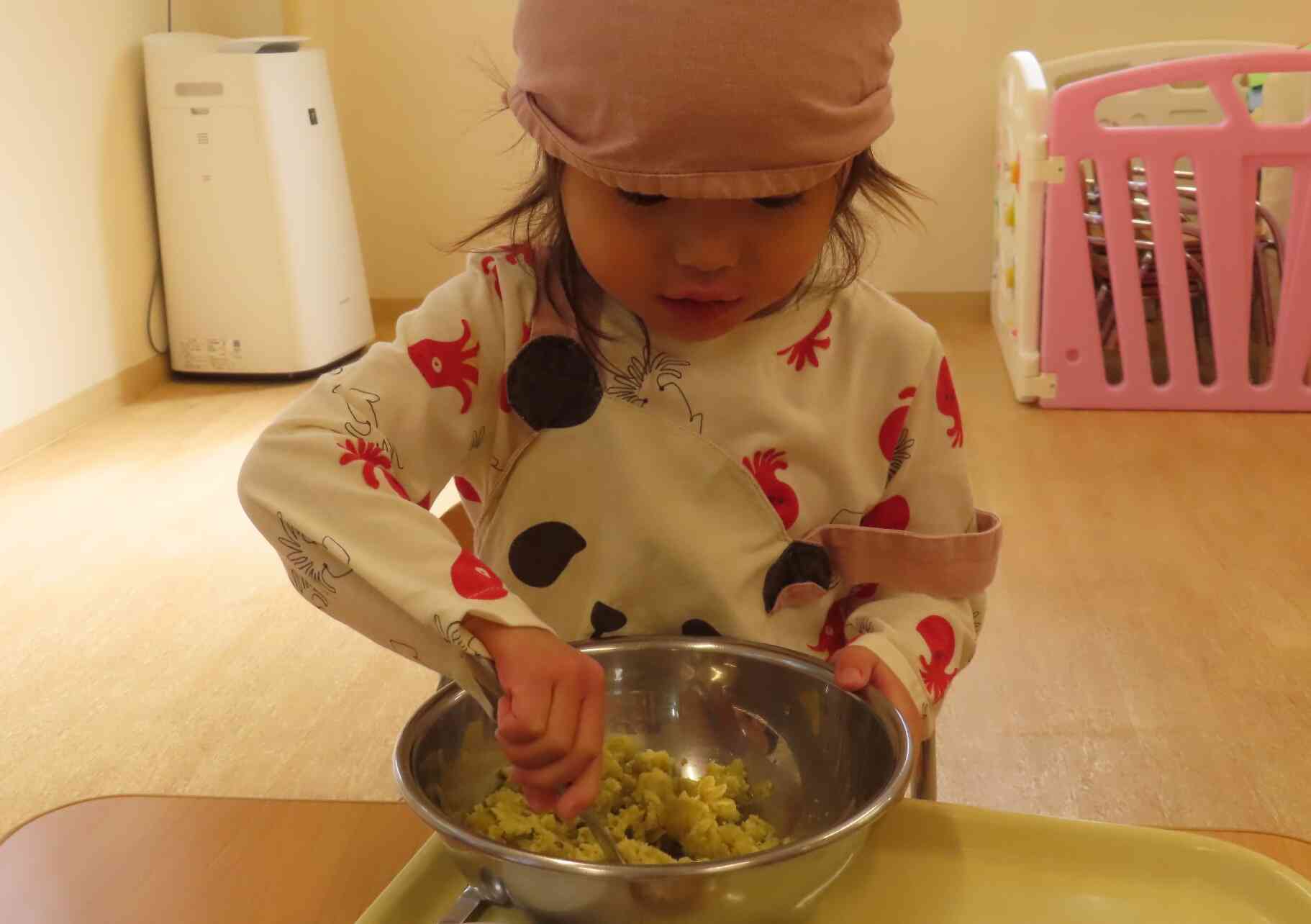 9月食育～スイートポテト作り～①