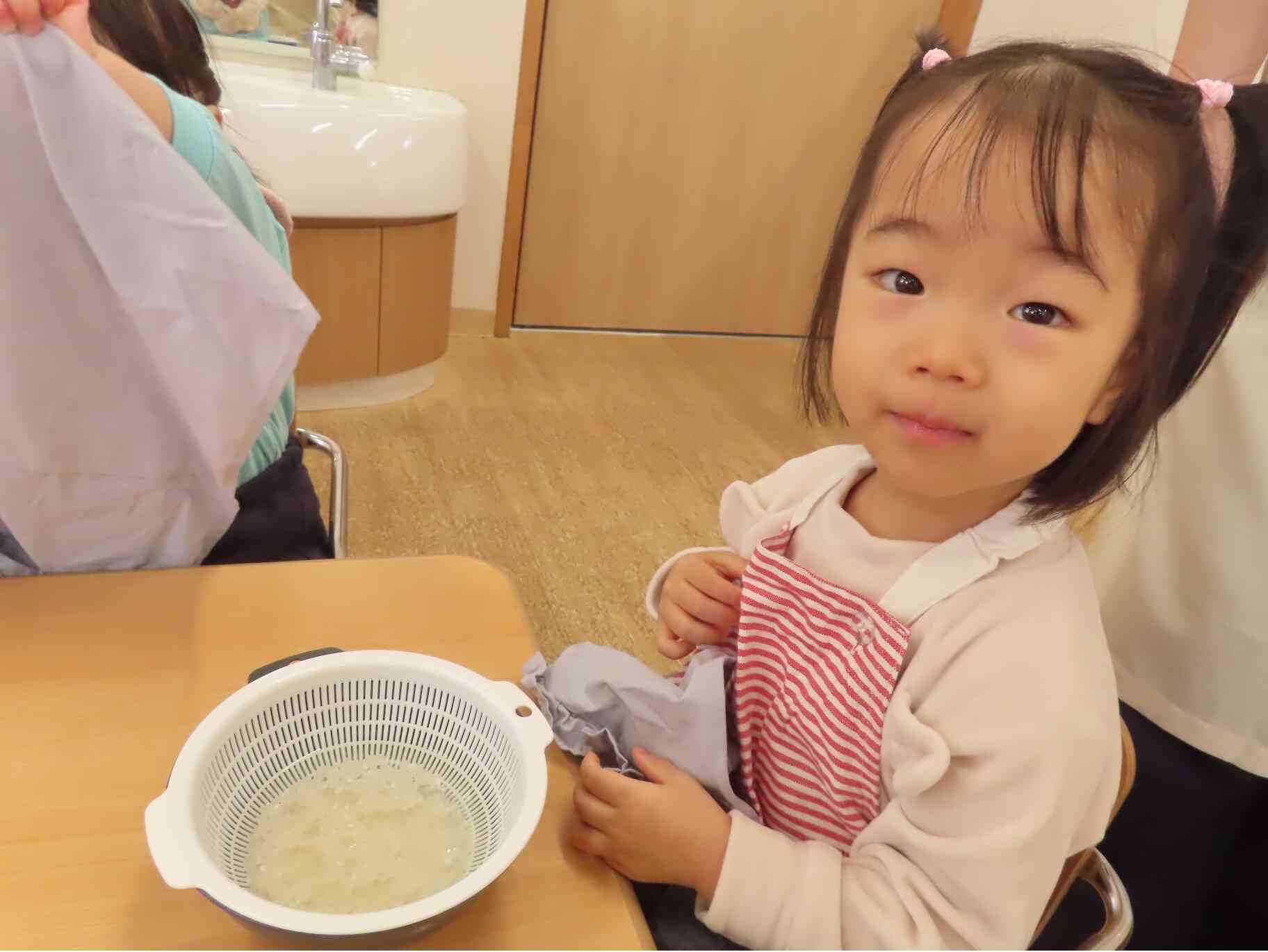【10月食育】お米とぎ