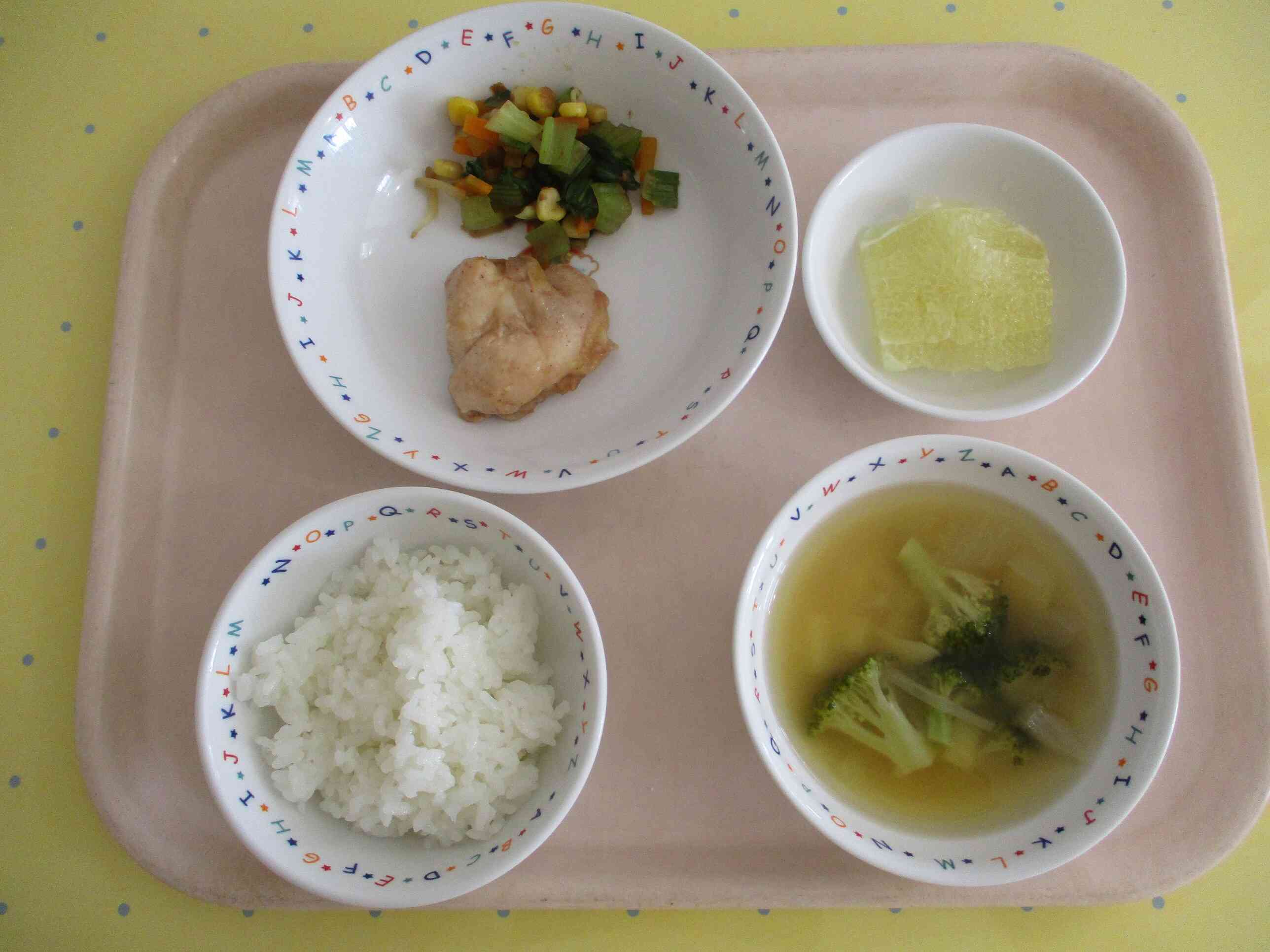 9月18日(木)の給食　幼児食