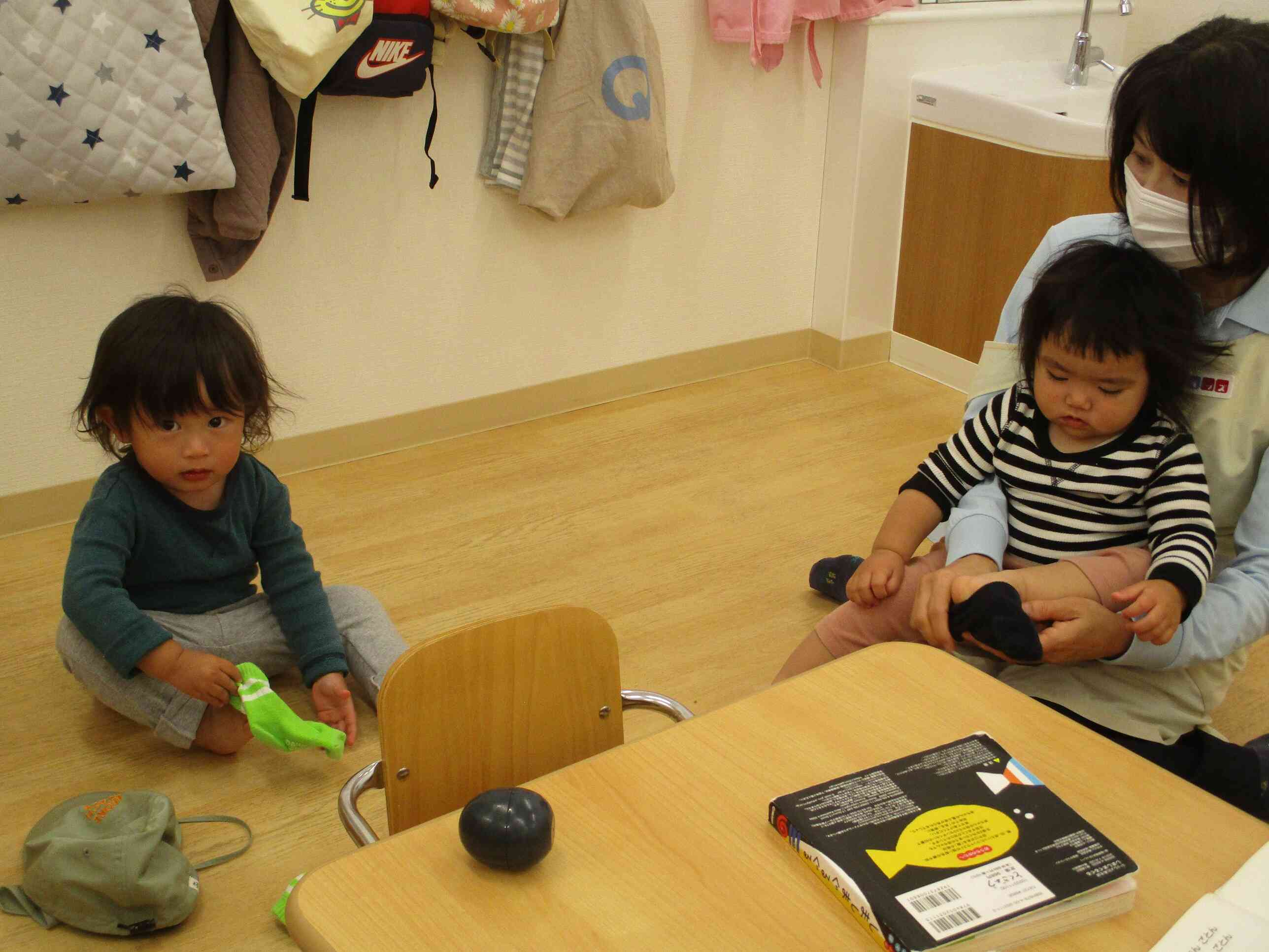 お散歩前の小さなチャレンジ