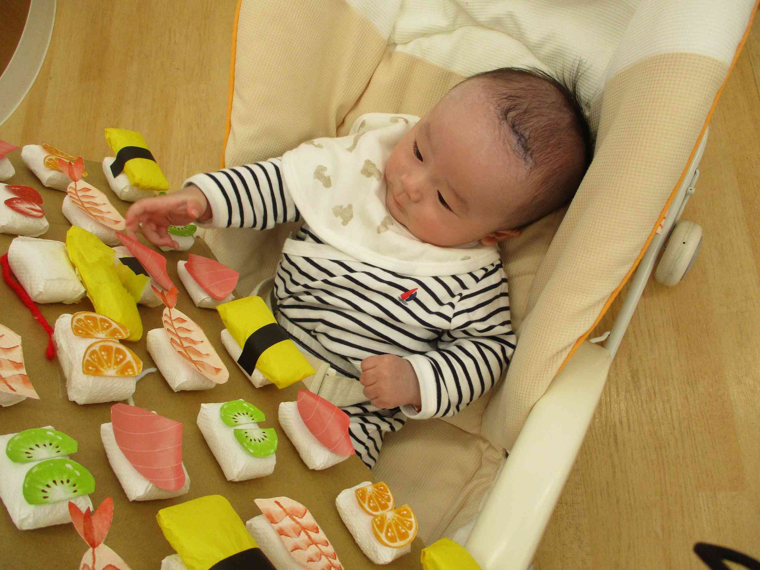 お寿司、早く食べてみたいな