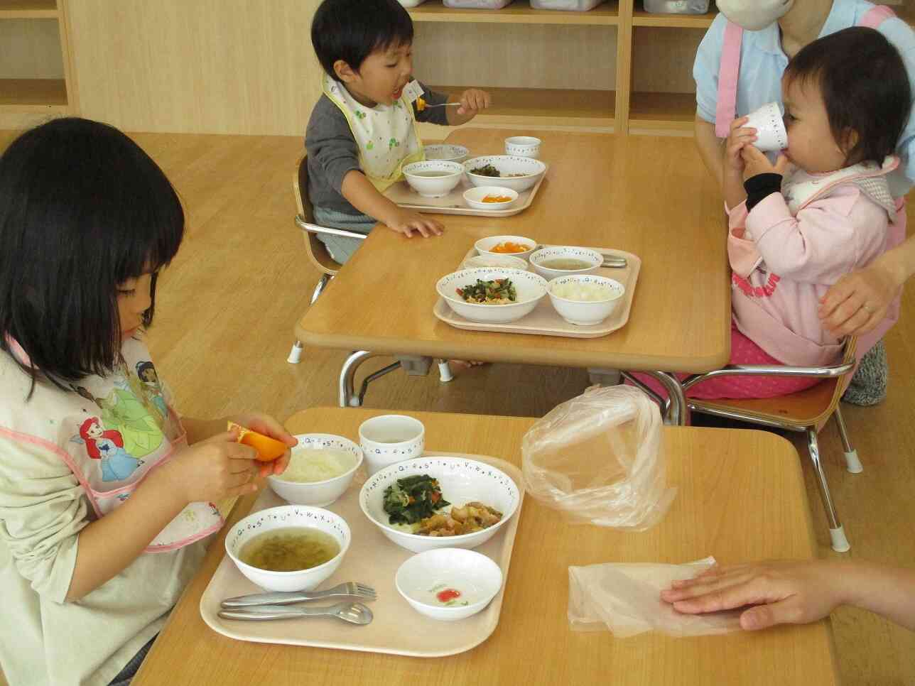 マナーよく、いただいています