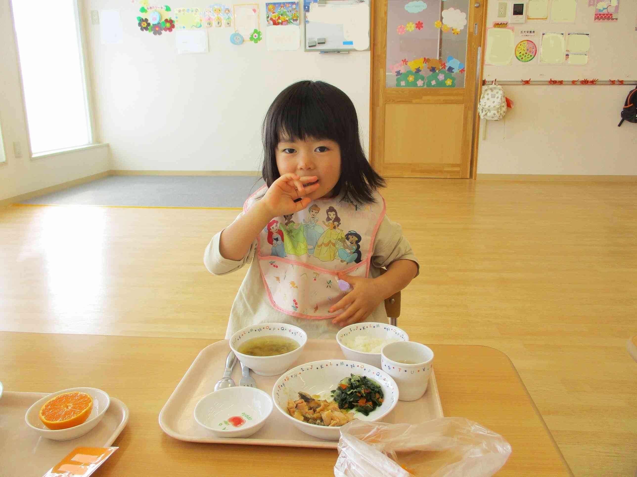 いつもきれいにいただきます