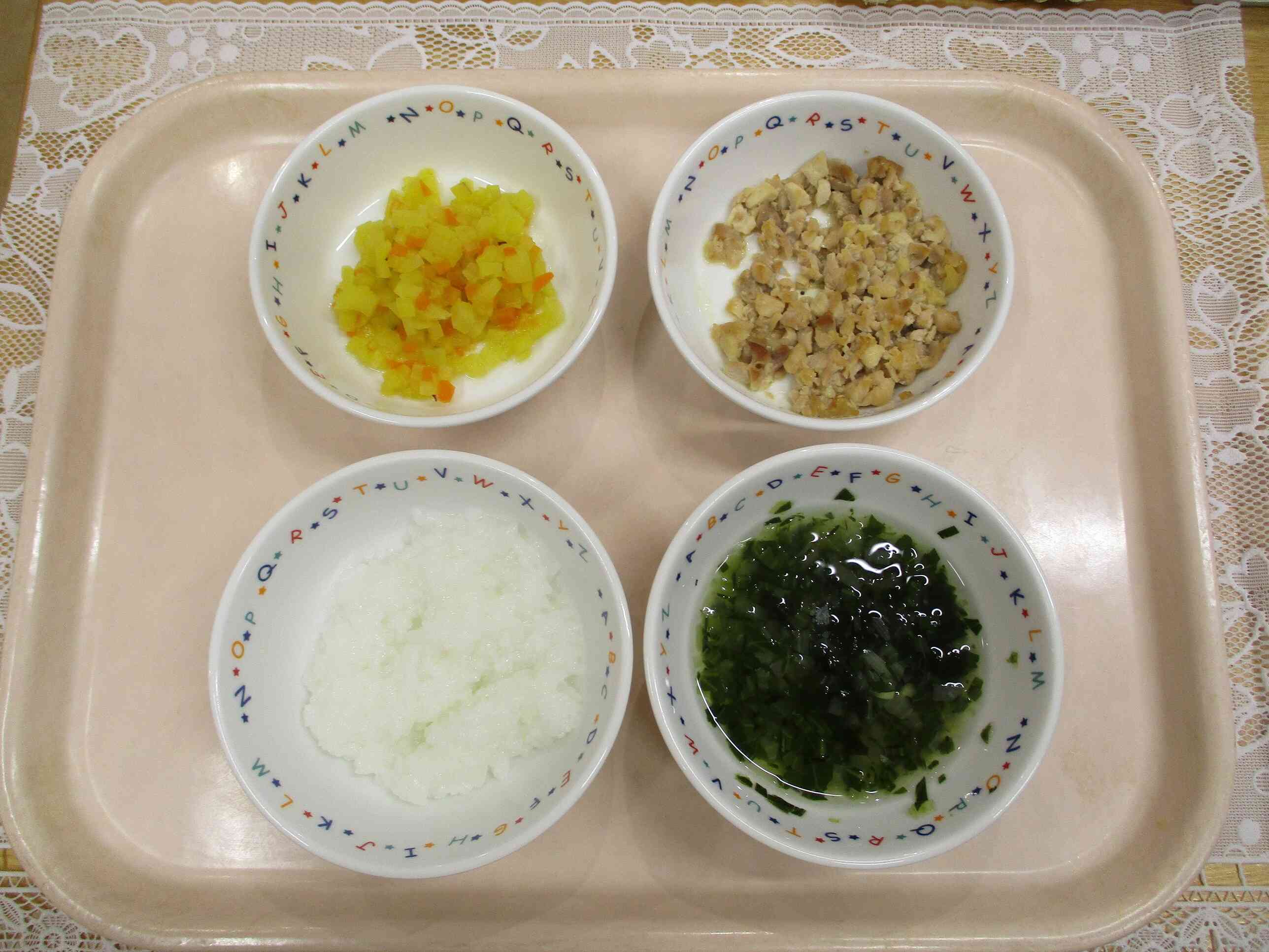 １月２７日の給食　離乳食(後期食)