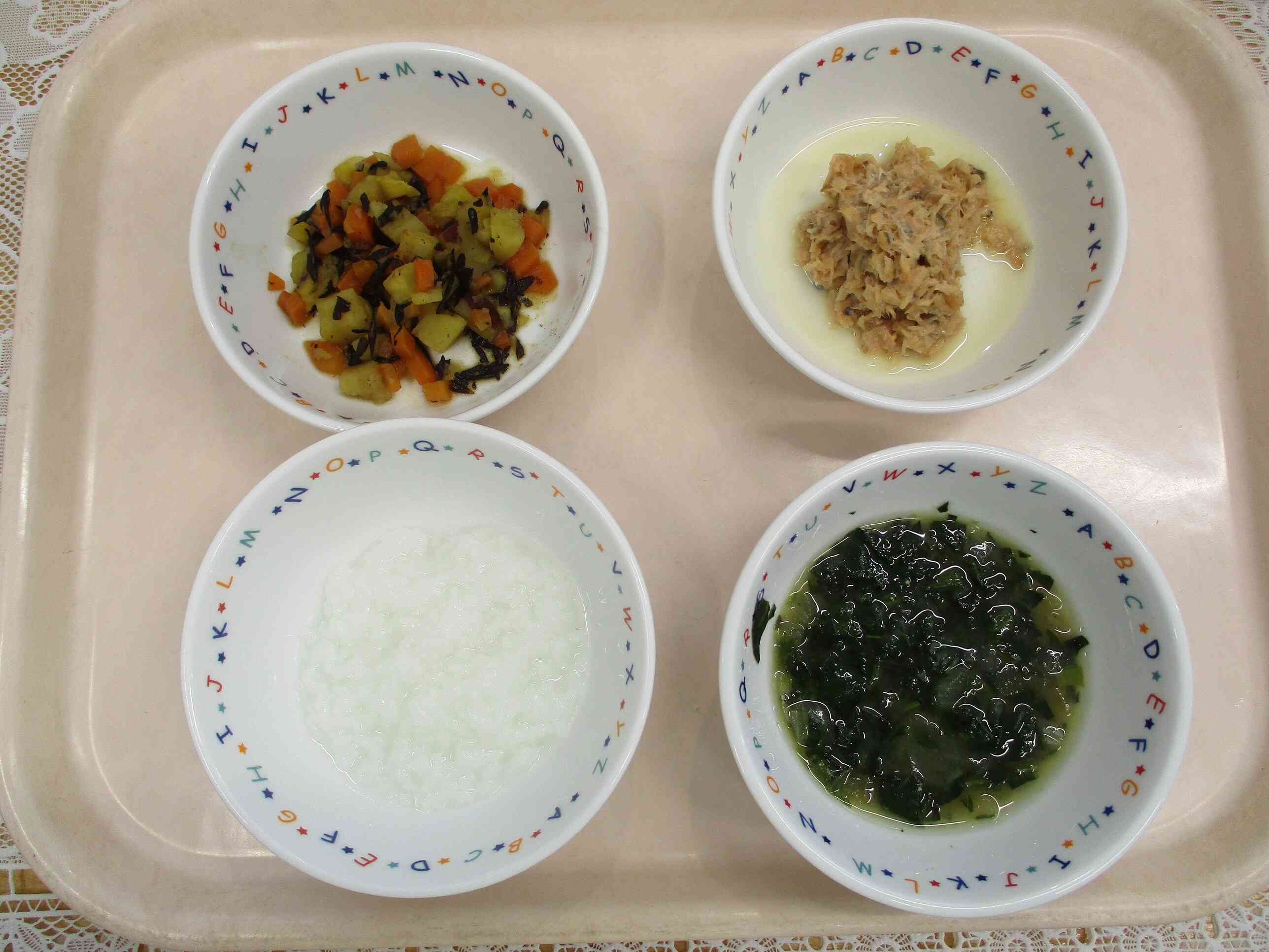 １月３０日(金)の給食　離乳食(後期食)