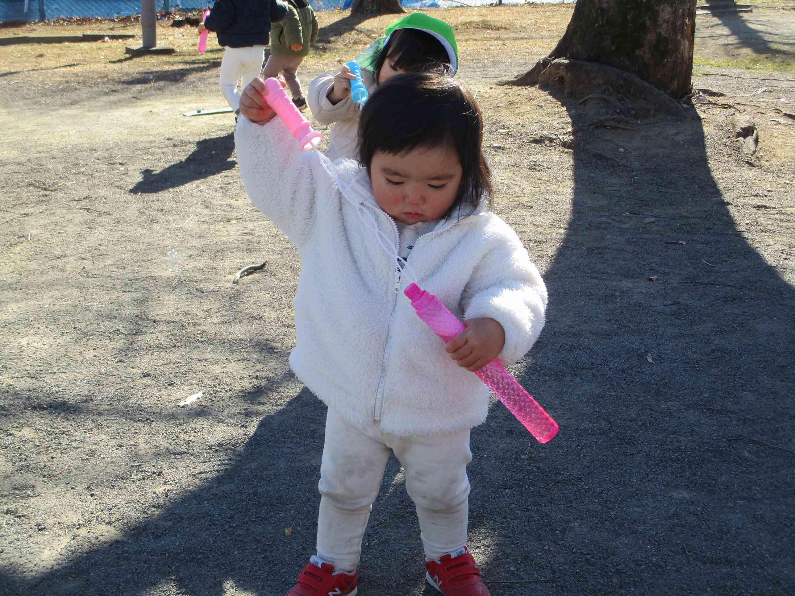 シャボン玉じょうずでしょ