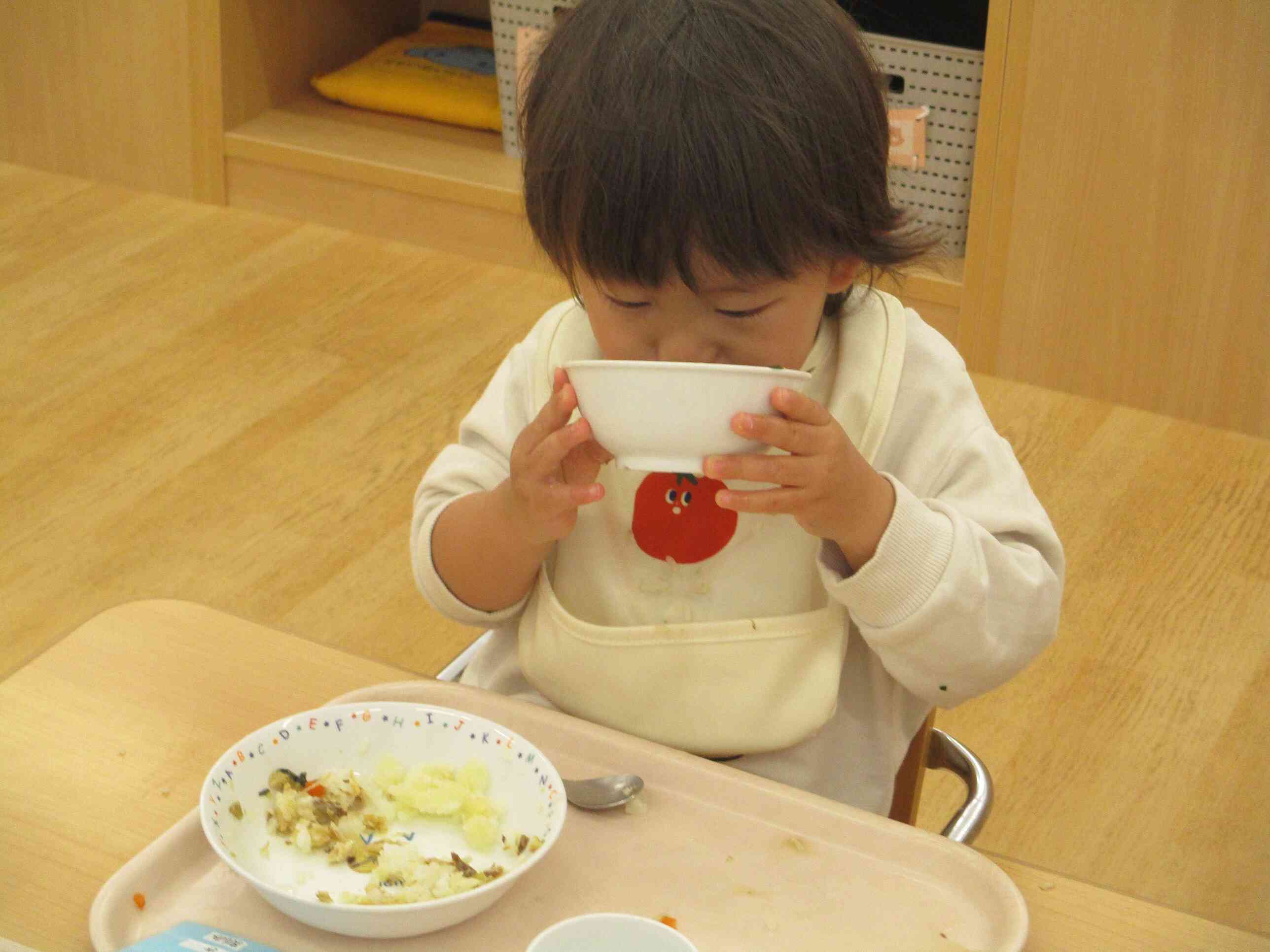 ぼくもおみそ汁大好きだよ