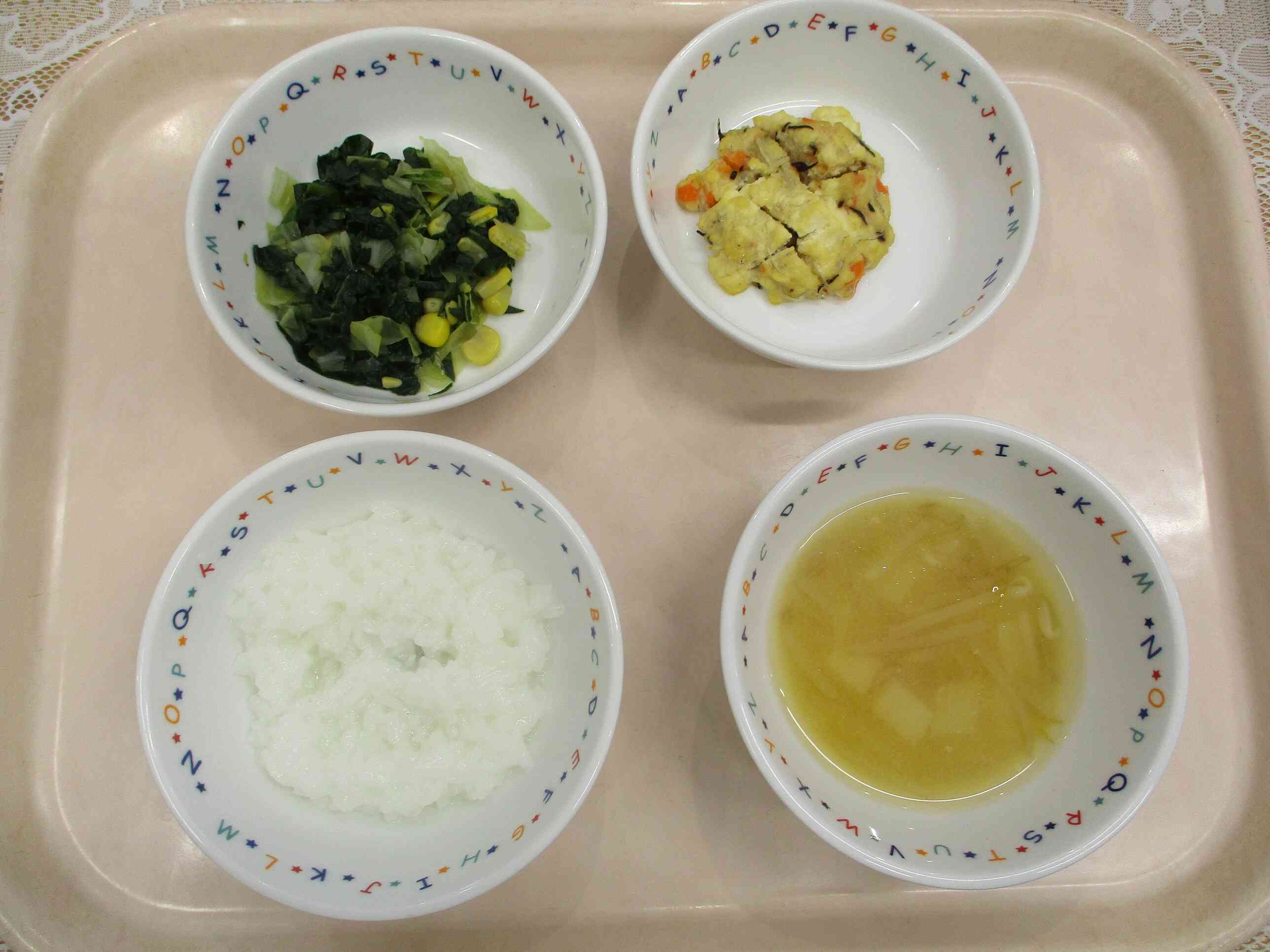 2月10日(火)の給食　離乳食(後期食)