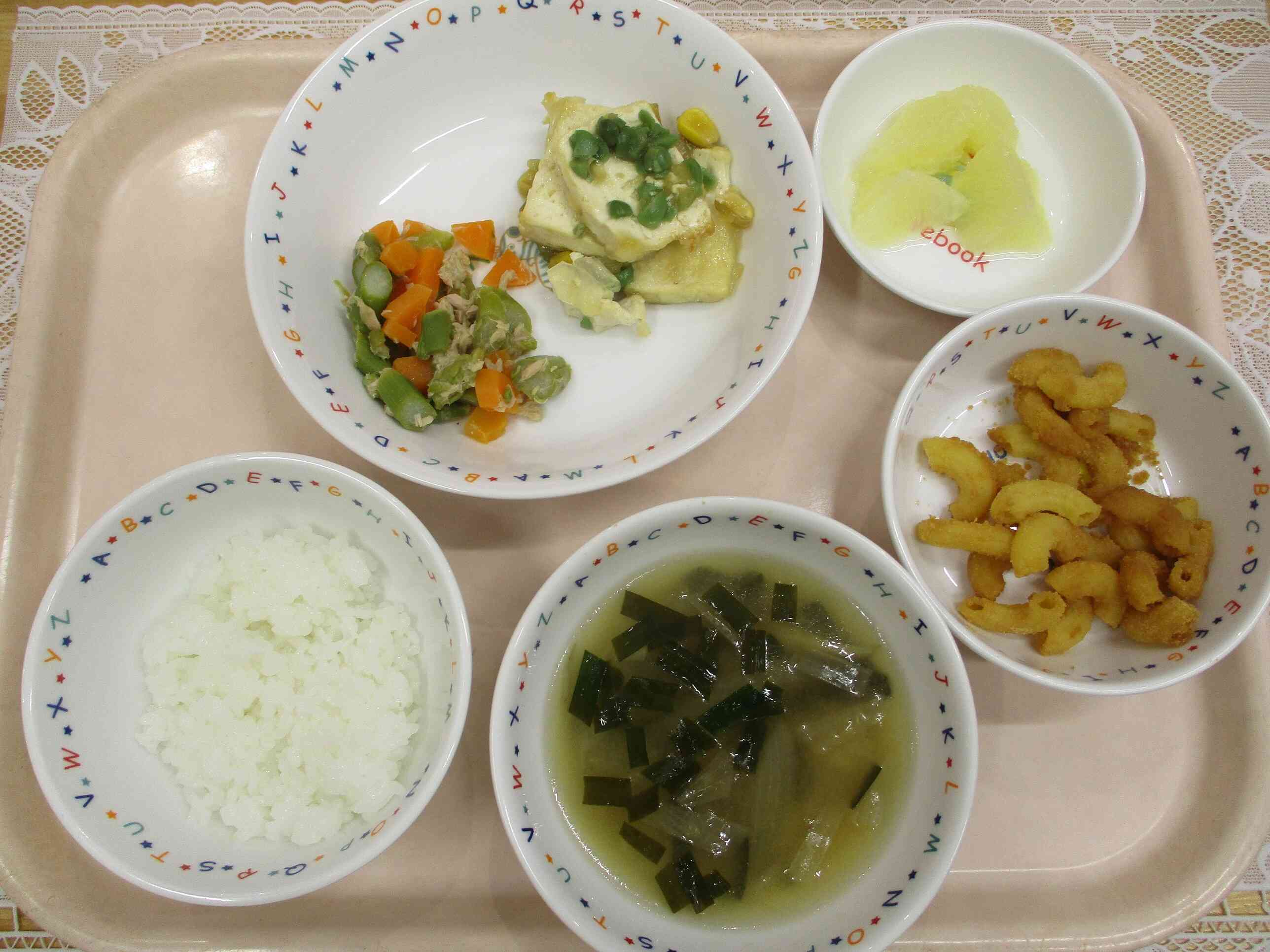 ４月１４日(火)の給食　幼児食