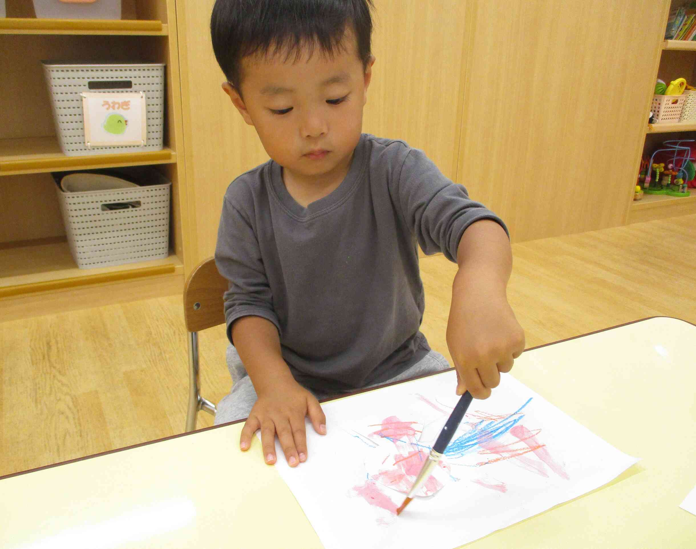はじき絵にトライ！トライ！