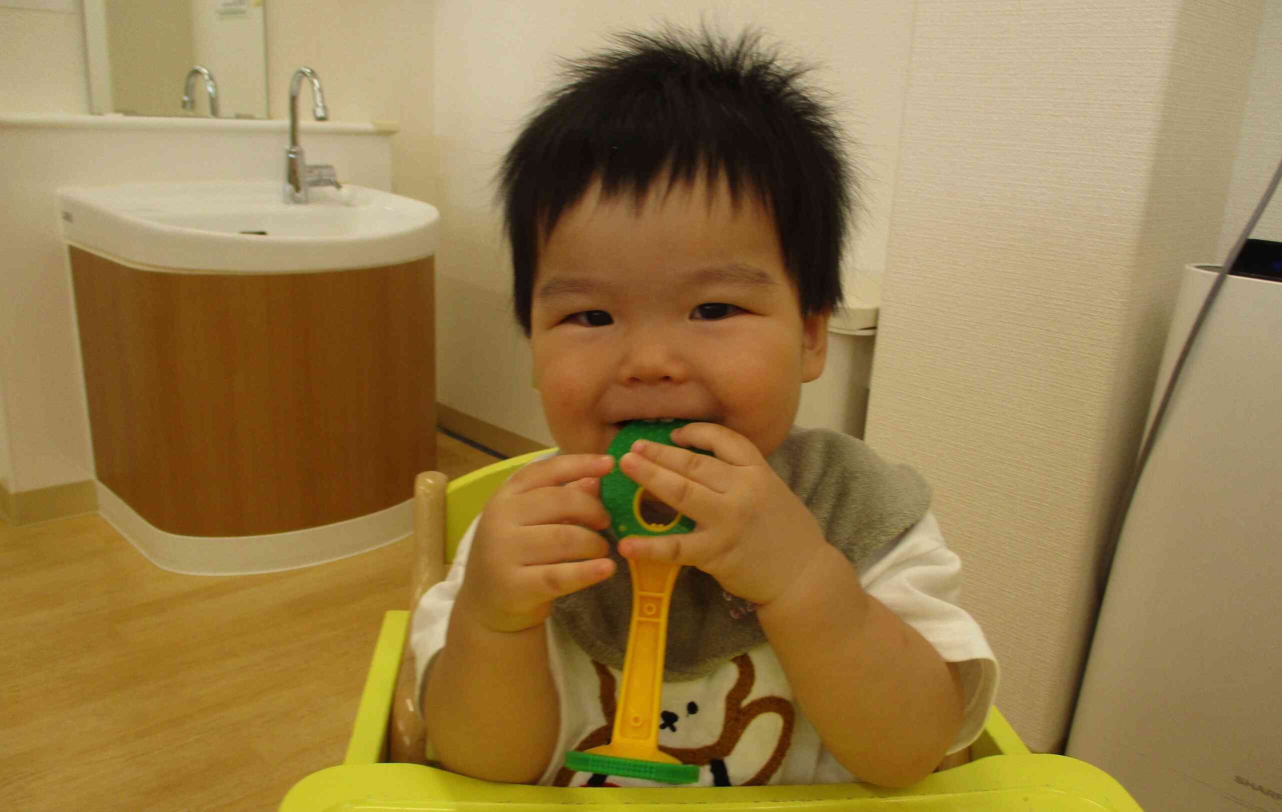 歯が生え始める時期なんです