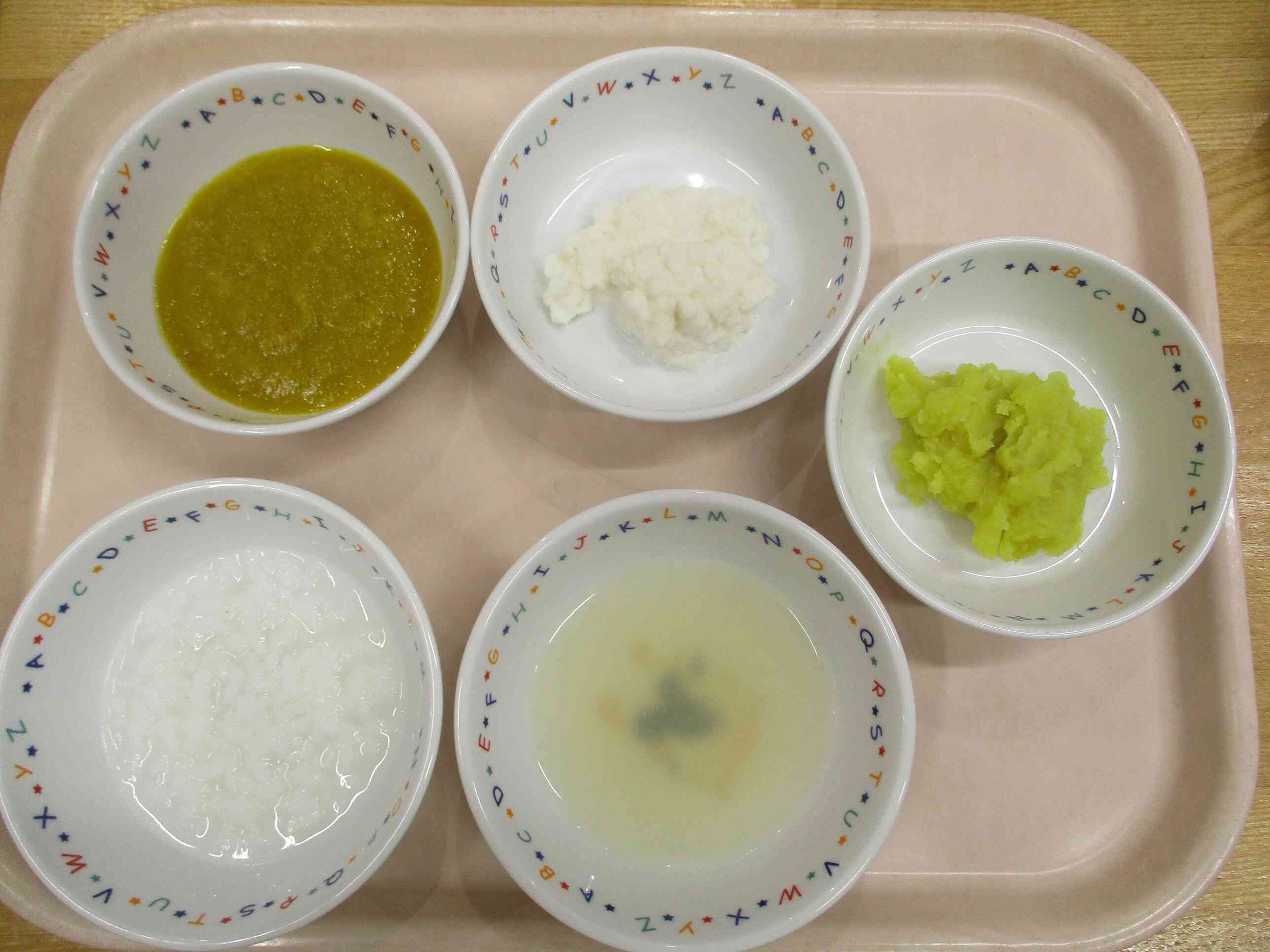 ９月１０日(木)の給食　離乳食(中期食)