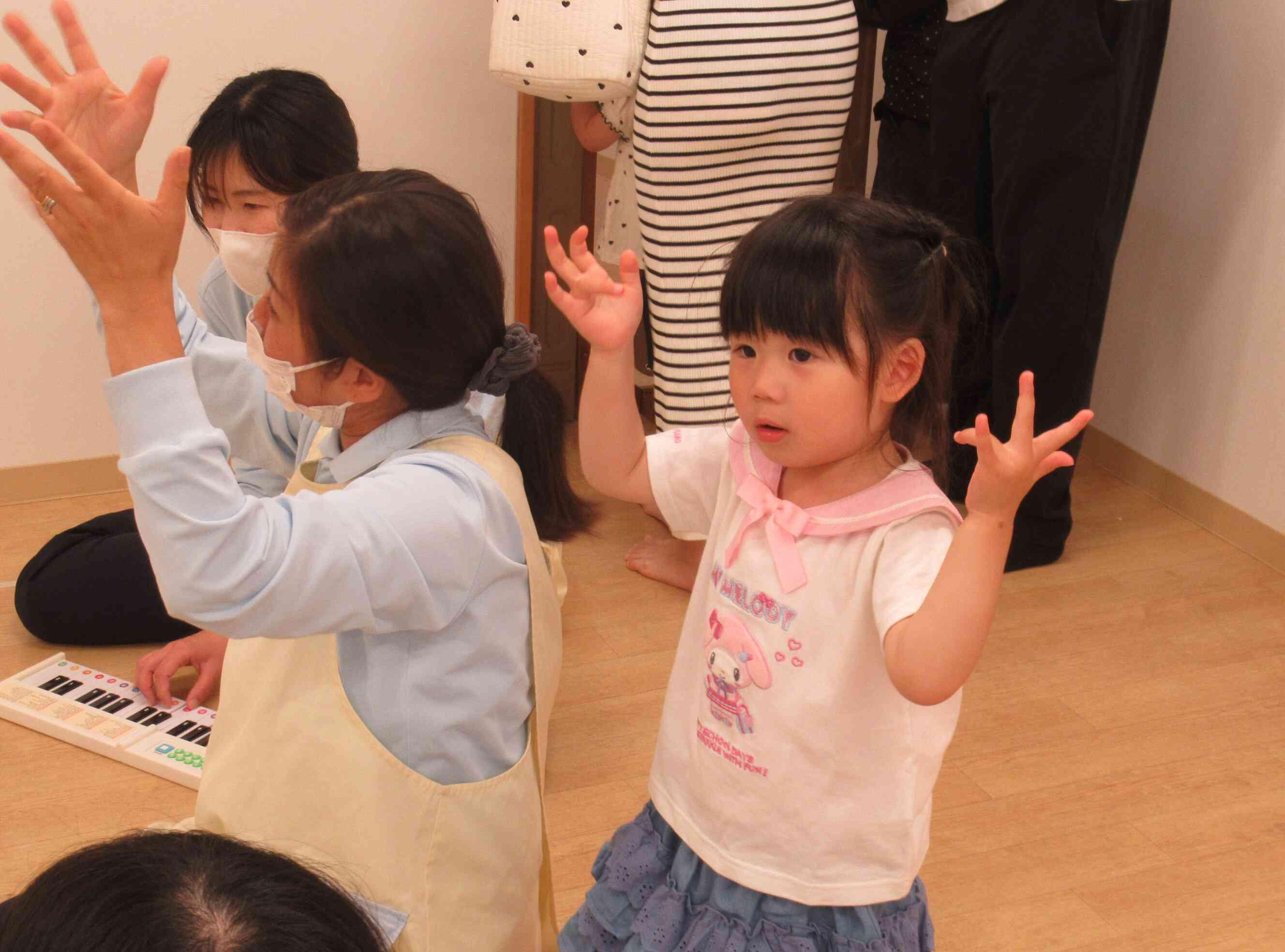 七夕に向けて歌っている「きらきらぼし」も聞いてもらいましたよ。