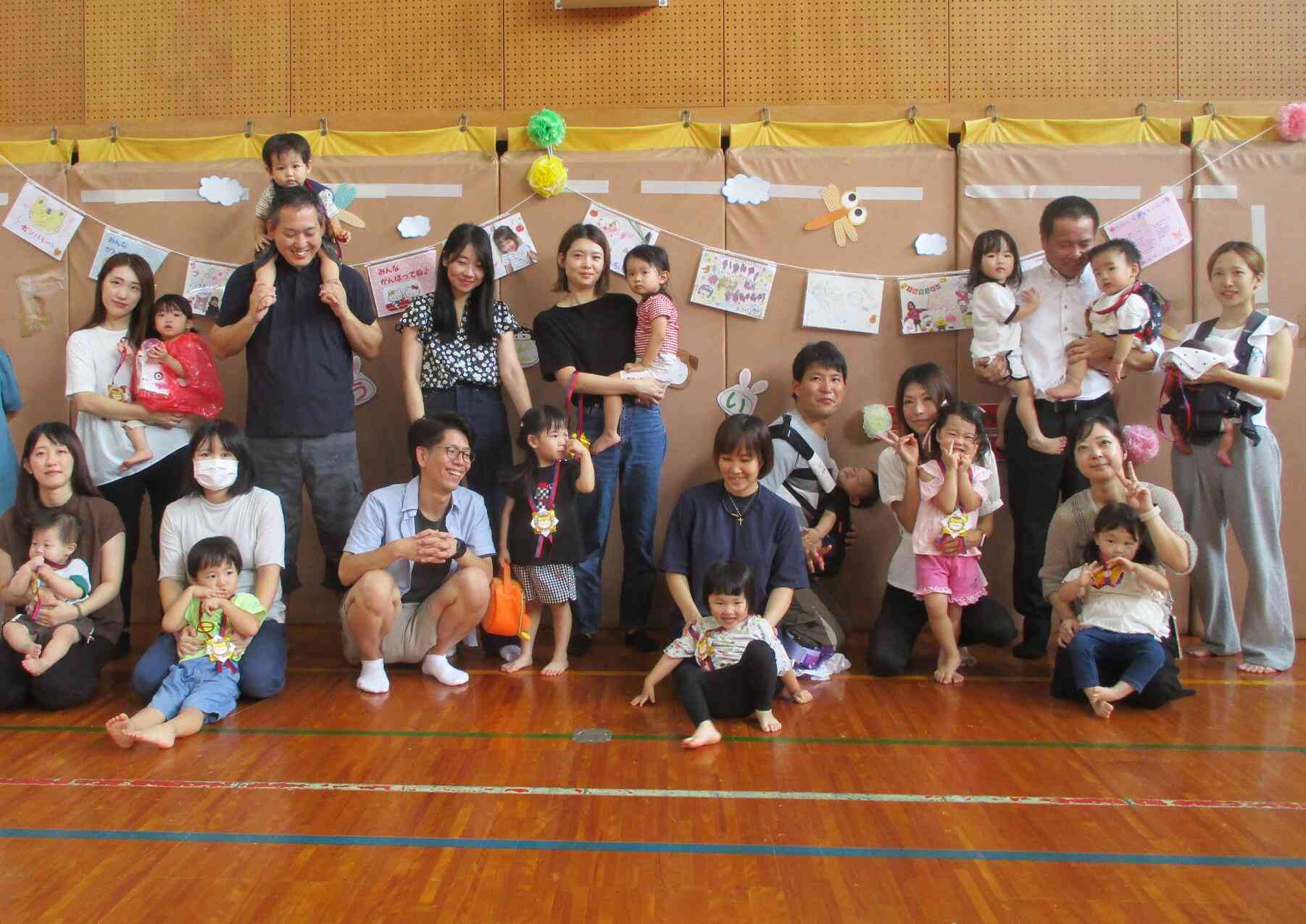 ご家族の皆さんと一緒にいっぱい走って、いっぱい踊った運動会。楽しかったね‼