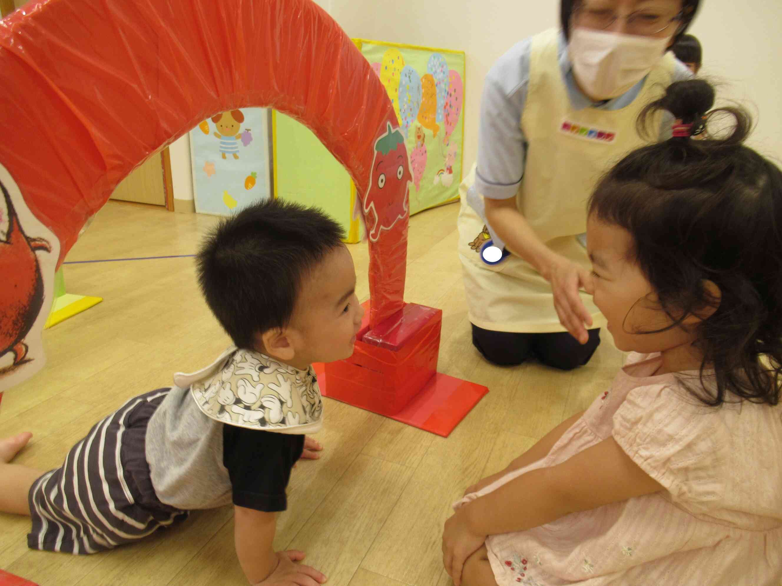 「Mちゃんおいで～」