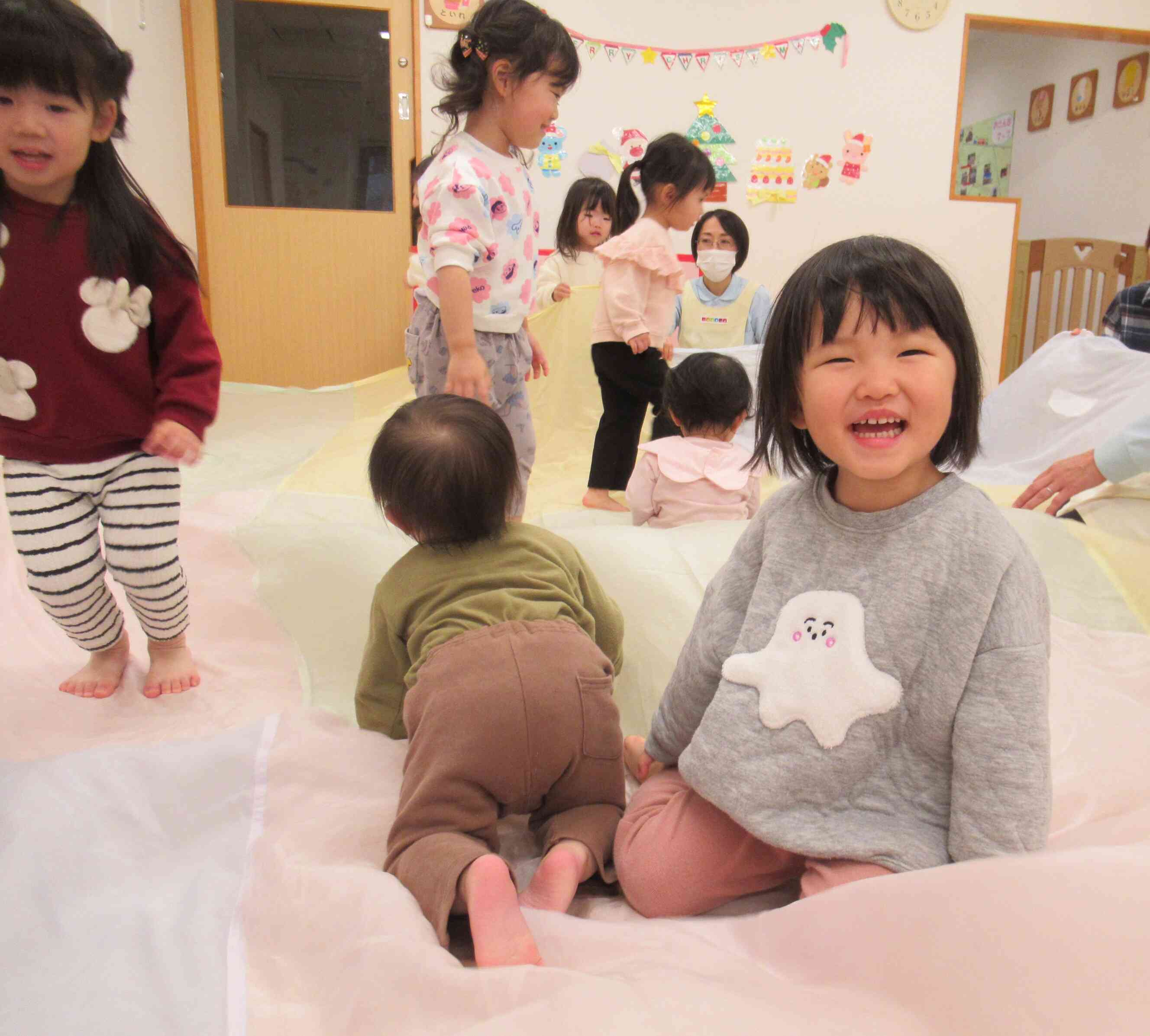 フワフワ、楽しいね♪