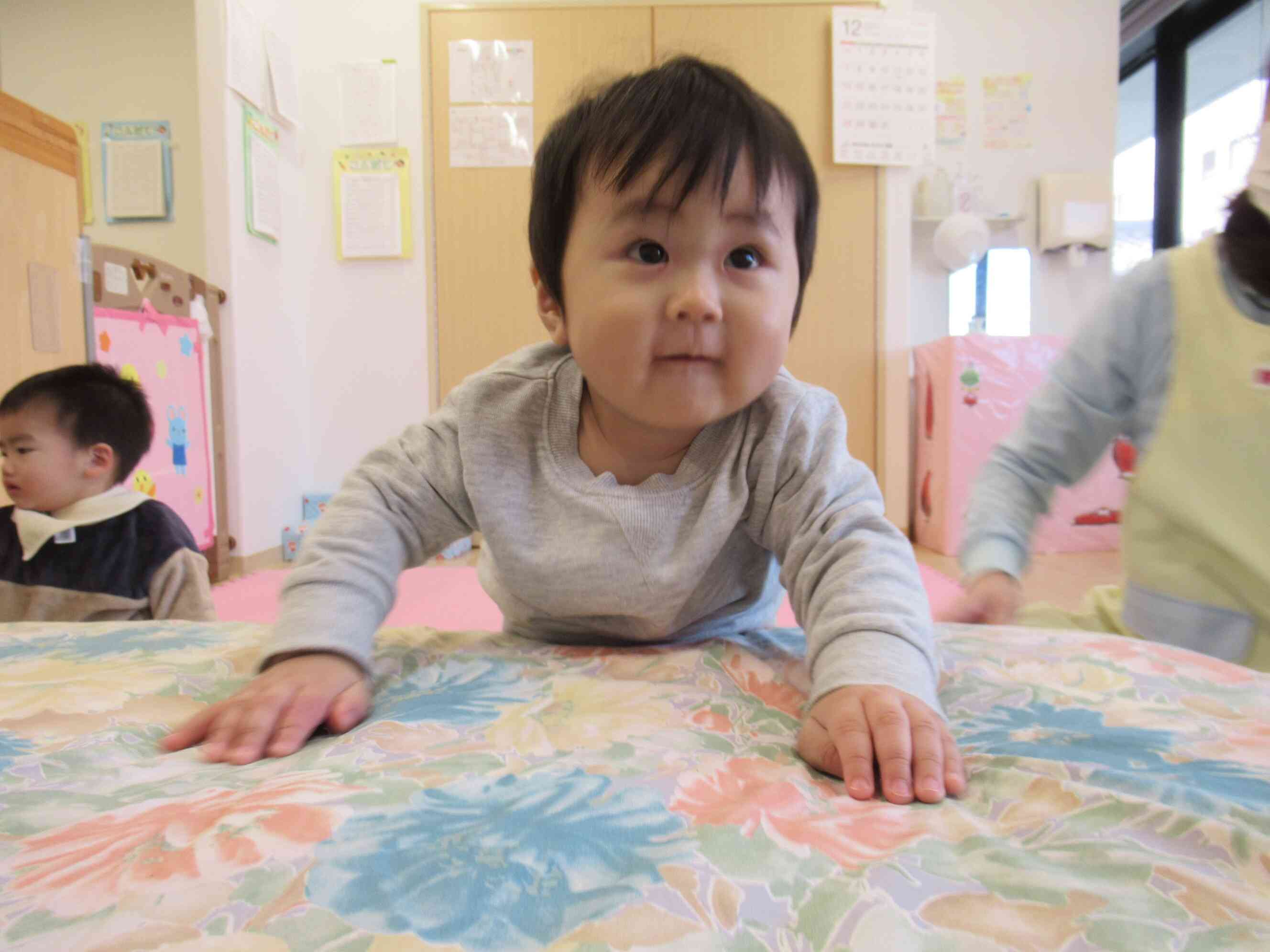 あと少し！ふかふかで気持ちいいね。