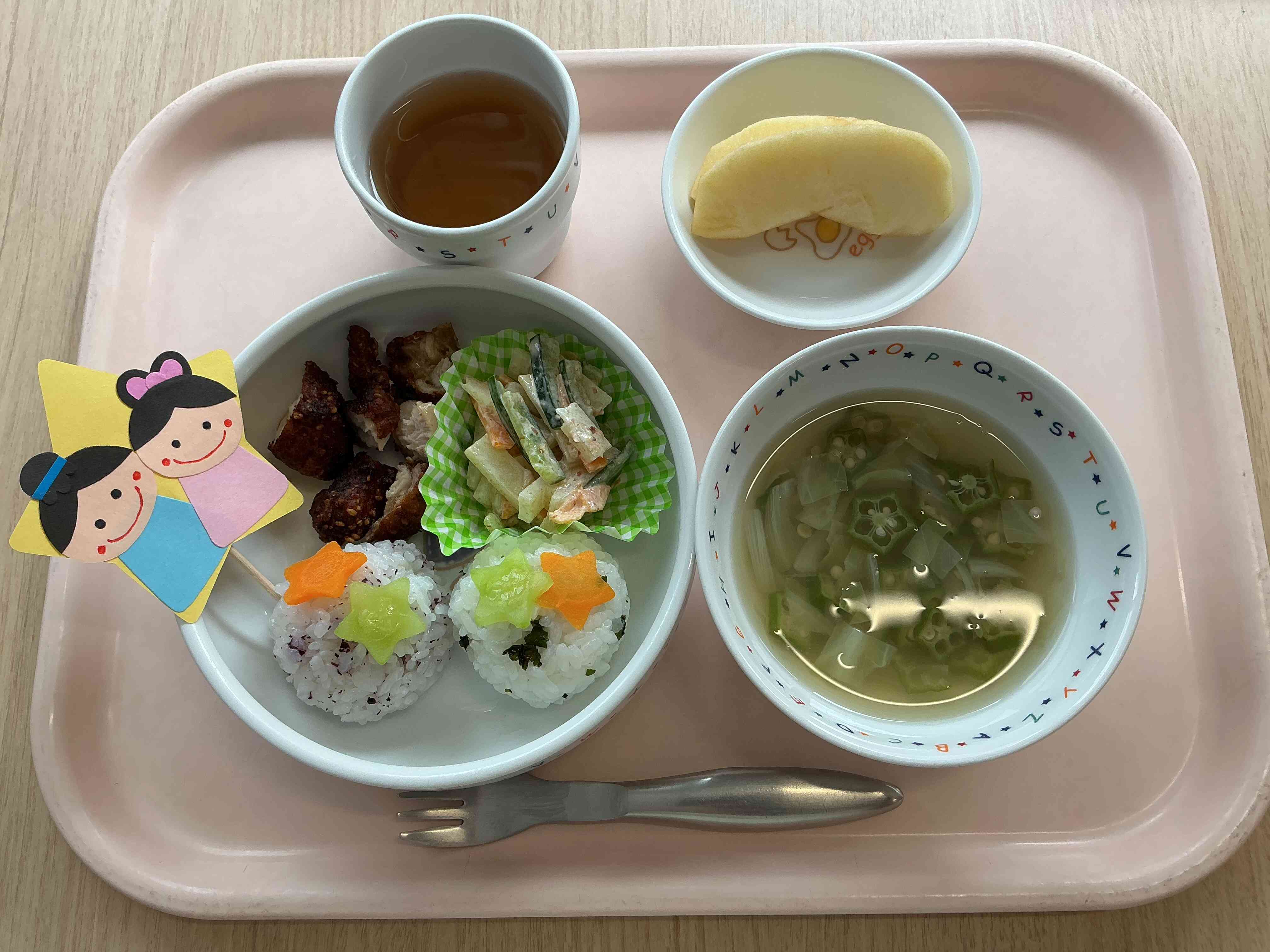 ７月７日の給食（七夕メニュー）