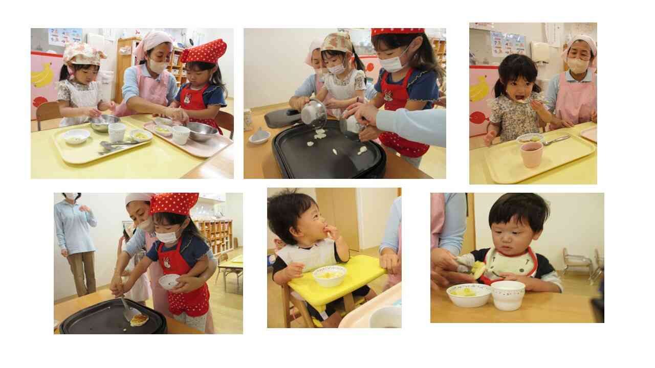 ホットケーキを焼いたよ！