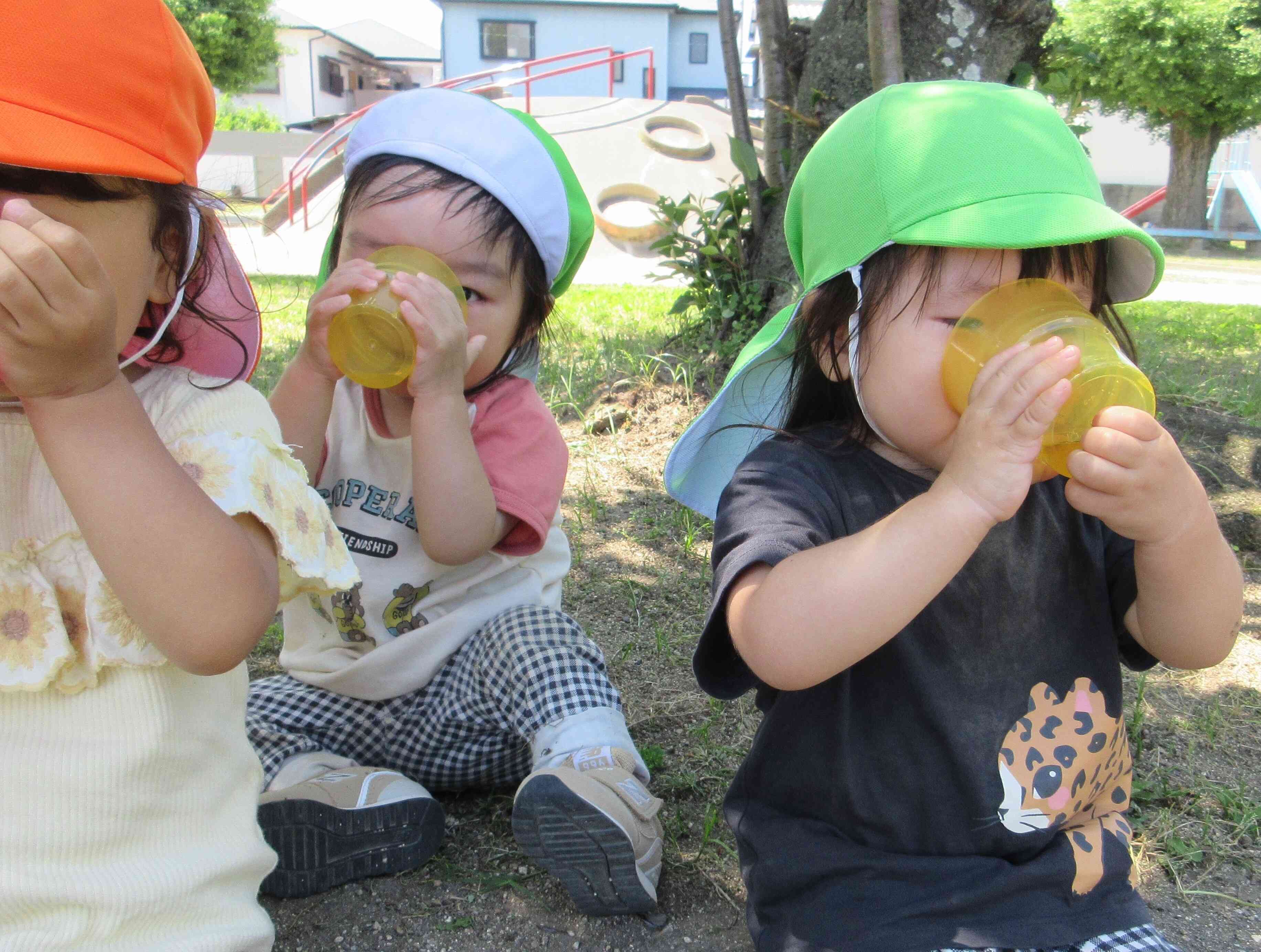 水分補給しっかりと！