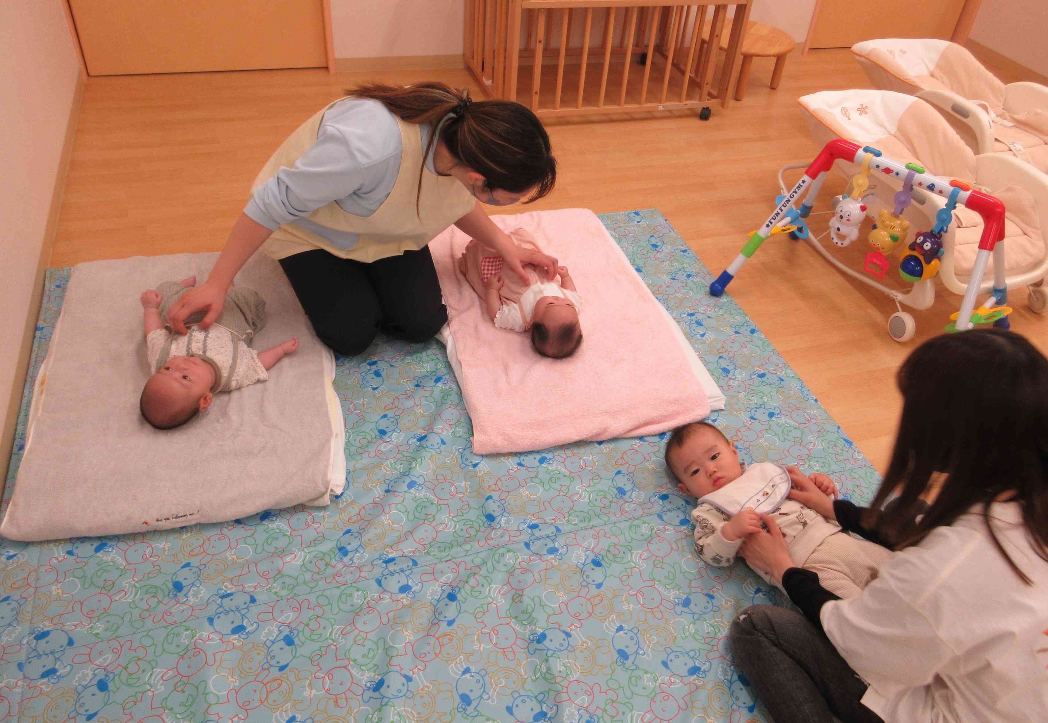 保育園のお友だちとも一緒にしたよ