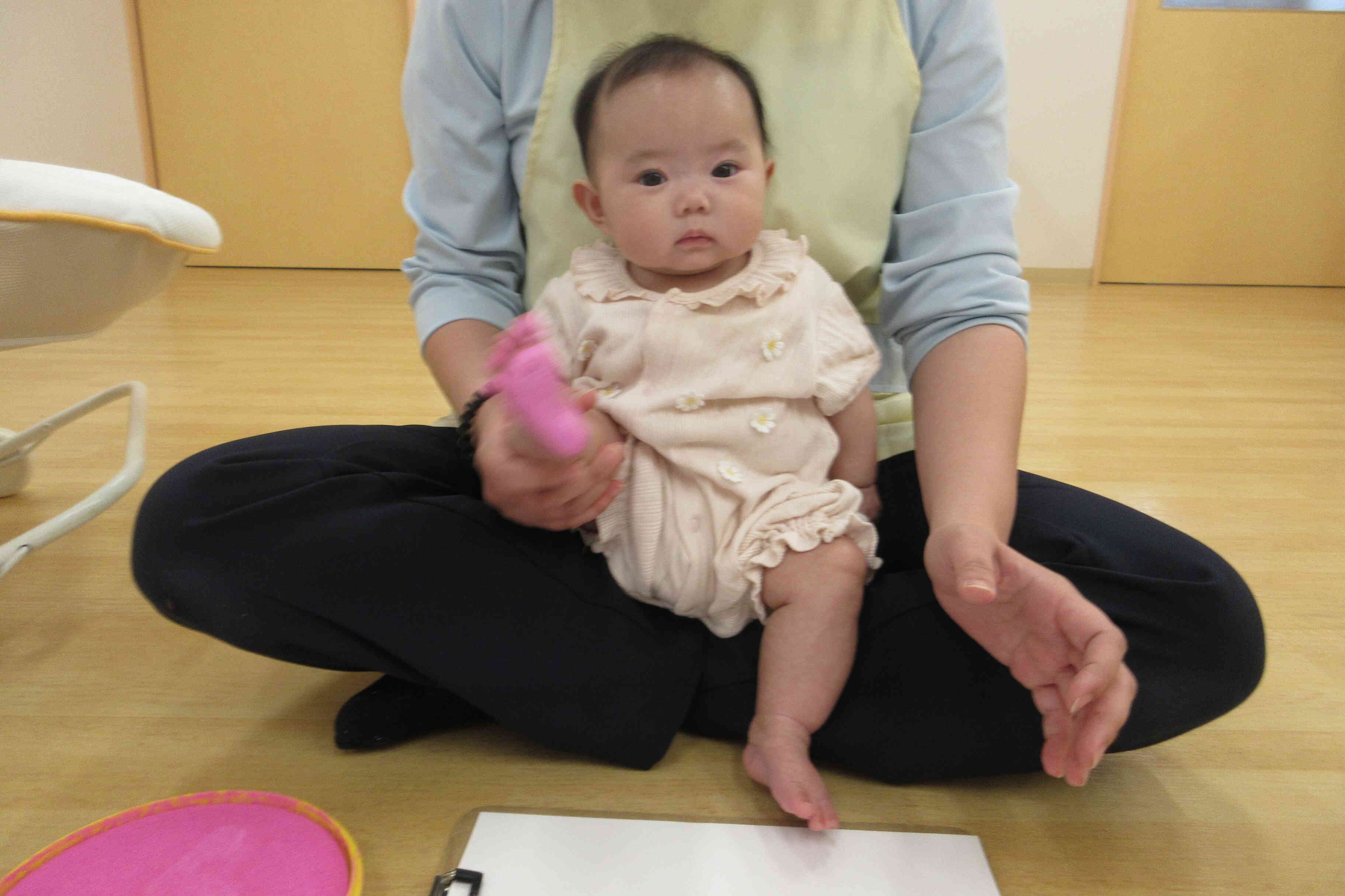 上手に足型とれました！