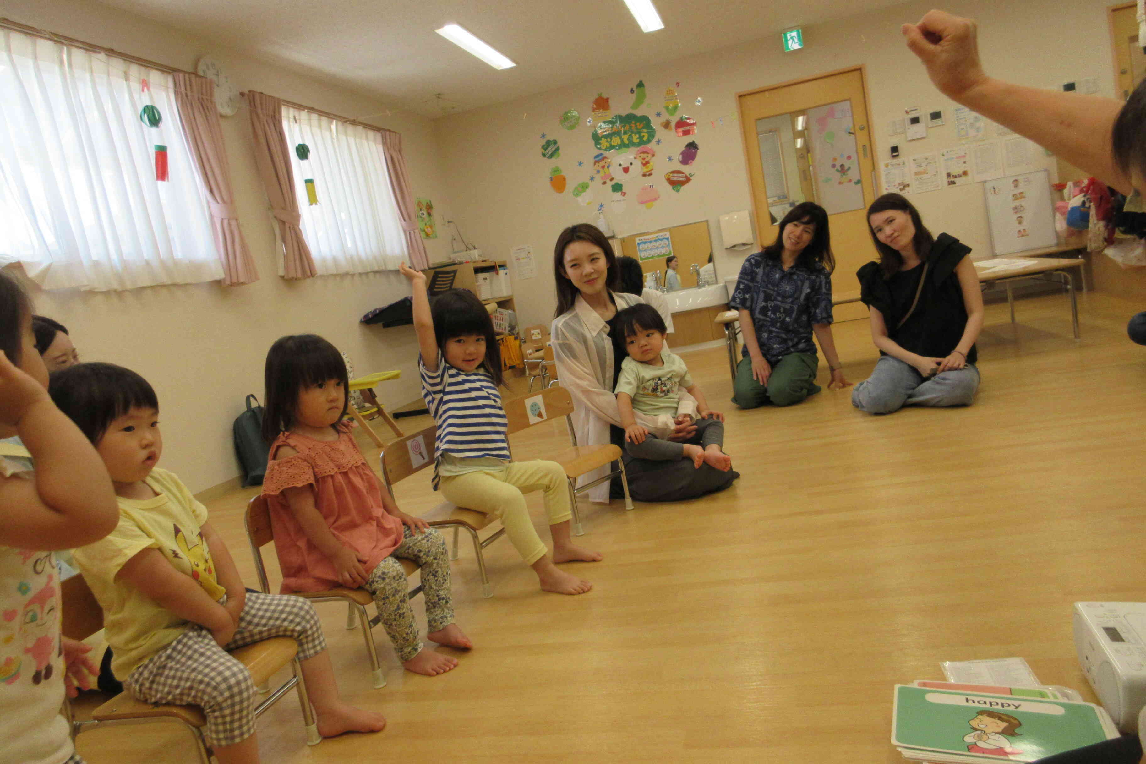 保育参加二日目は英会話教室です