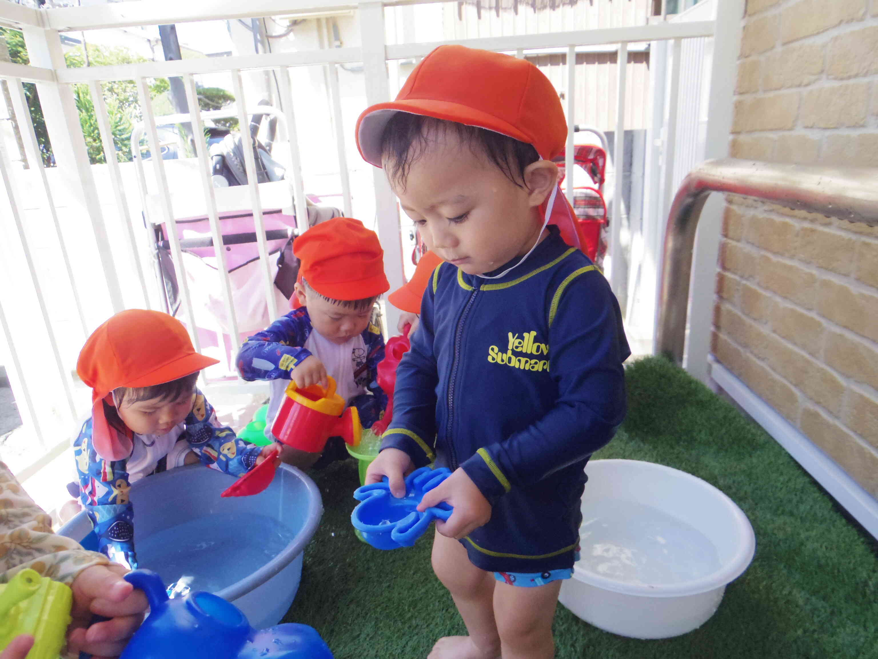 やっぱり水遊びは楽しいね
