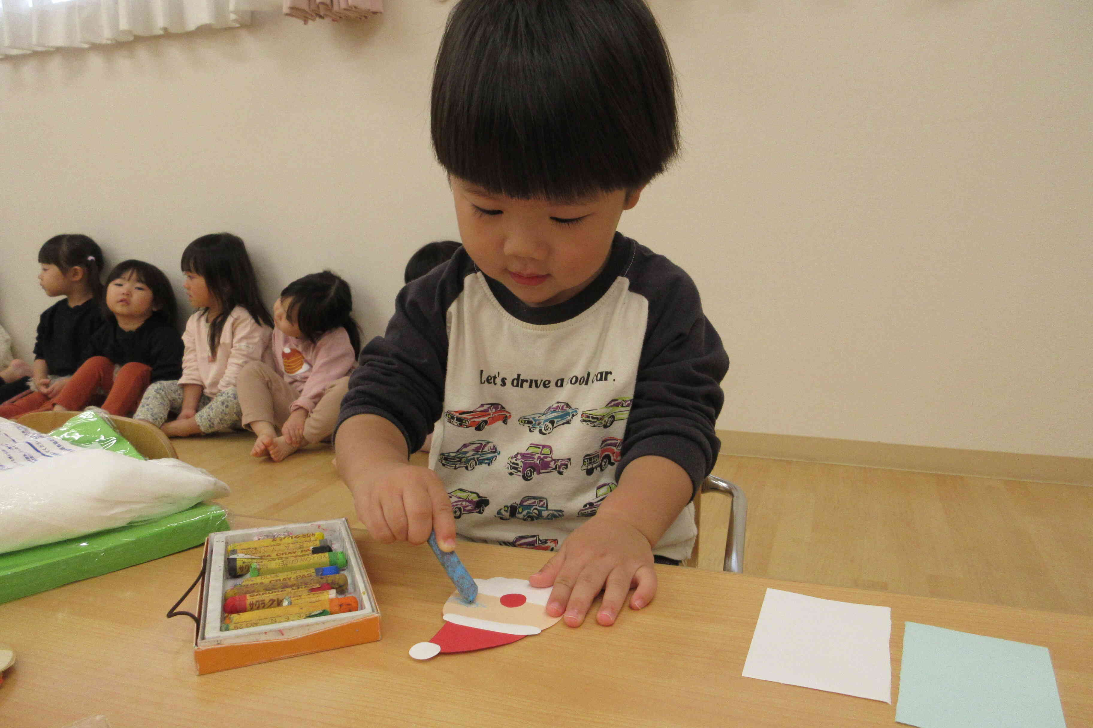 サンタさんどんなお顔かな?