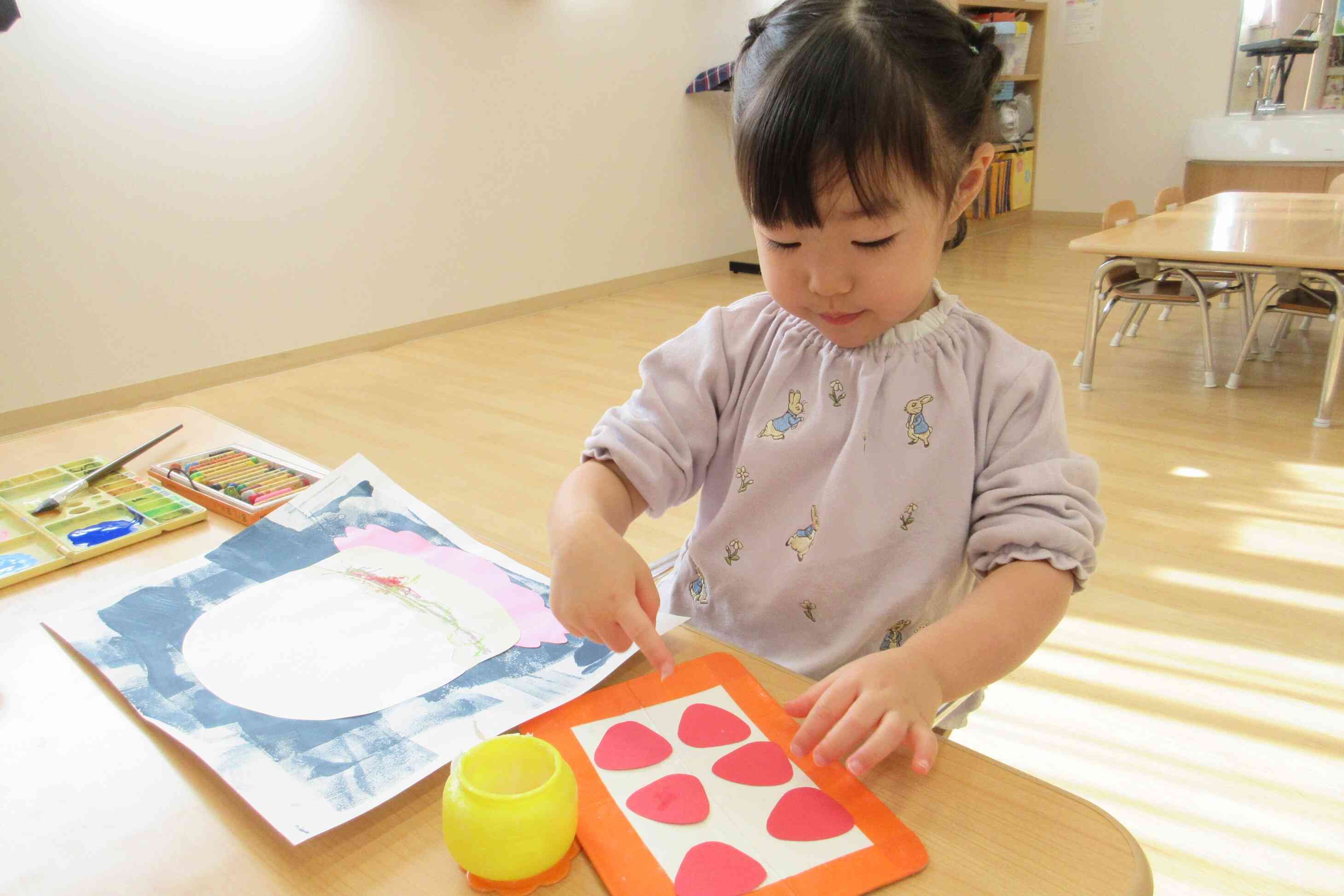 ノリをぬりぬり～