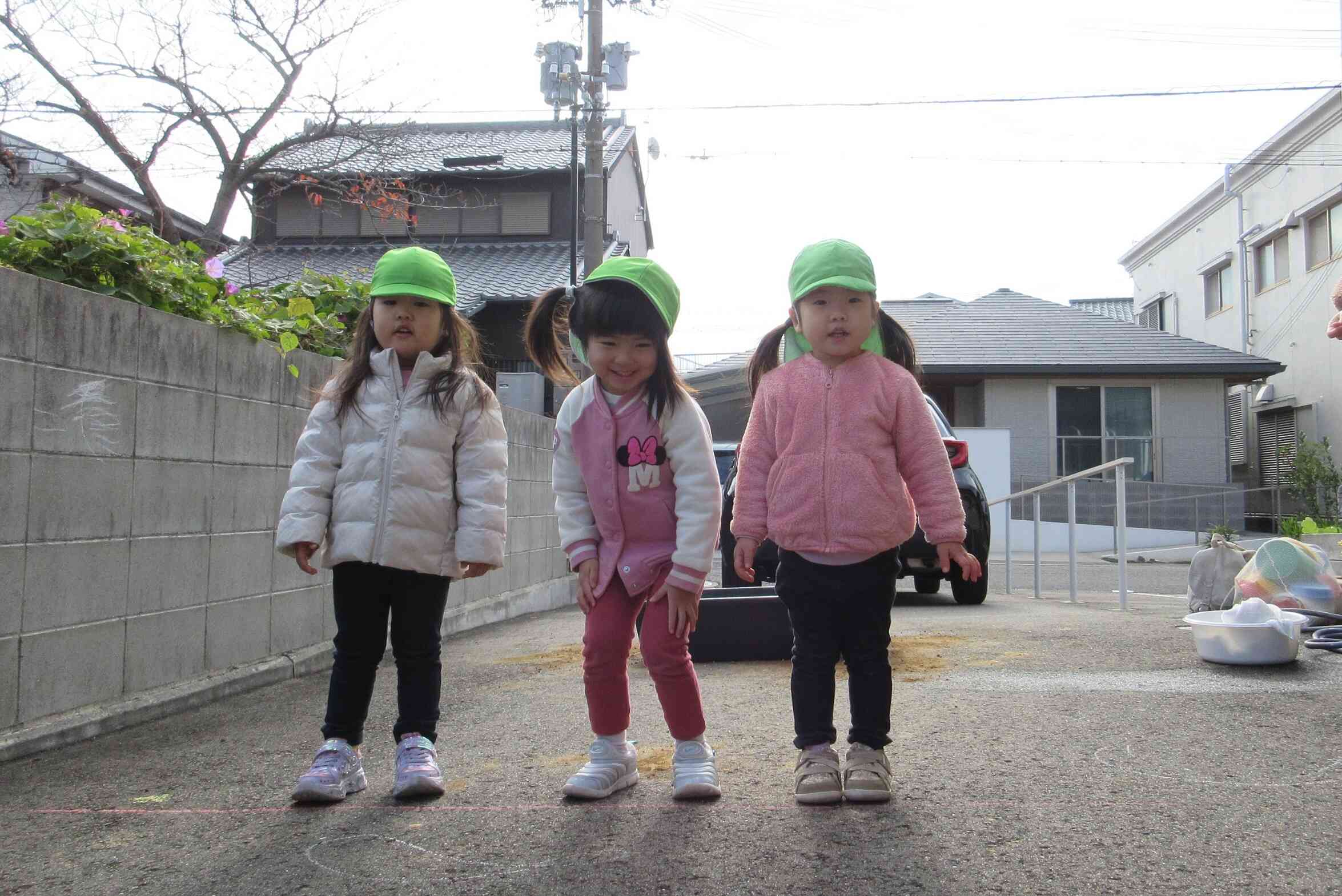 かけっこするよ！よーい、どん！