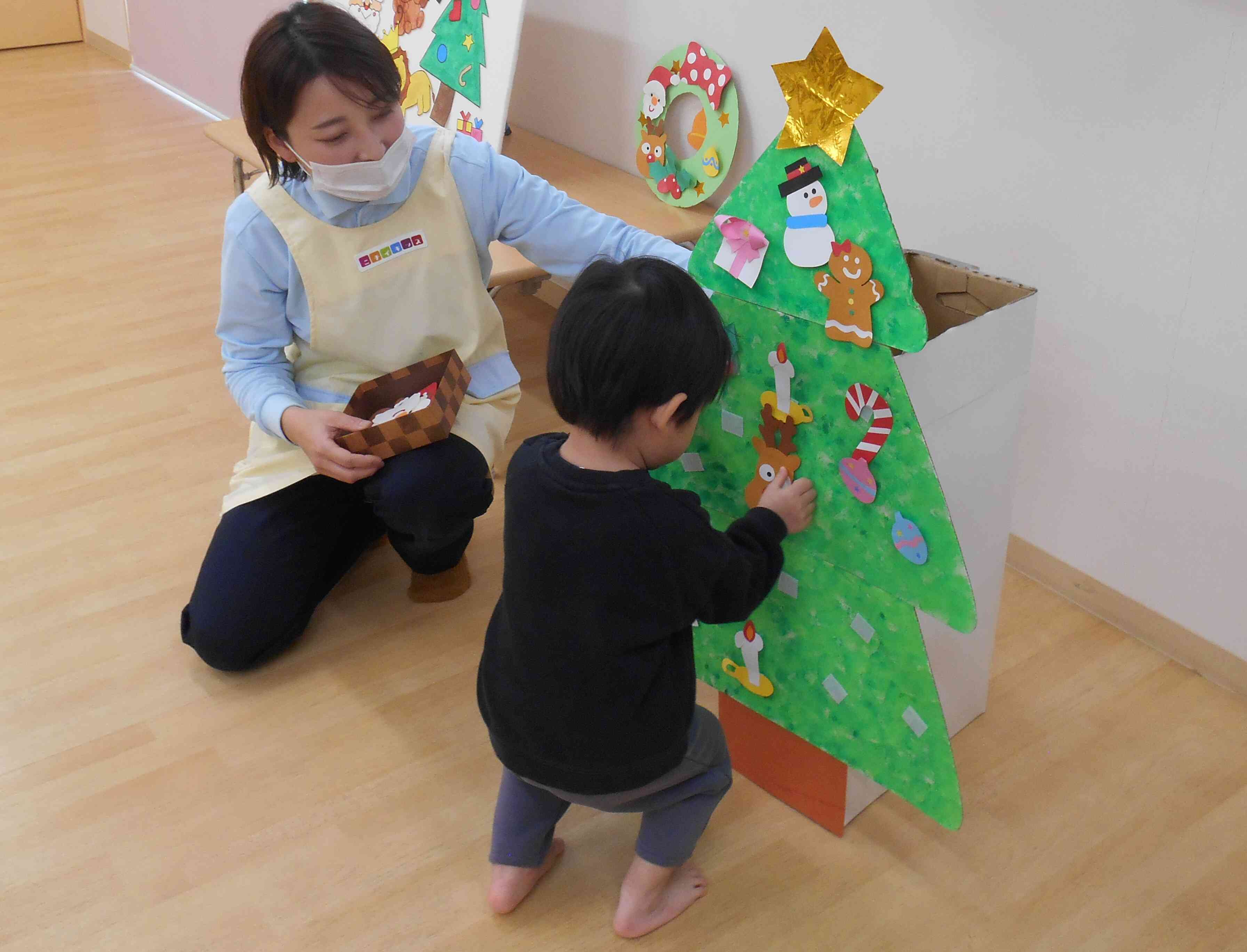 みんなでツリーを飾ったよ