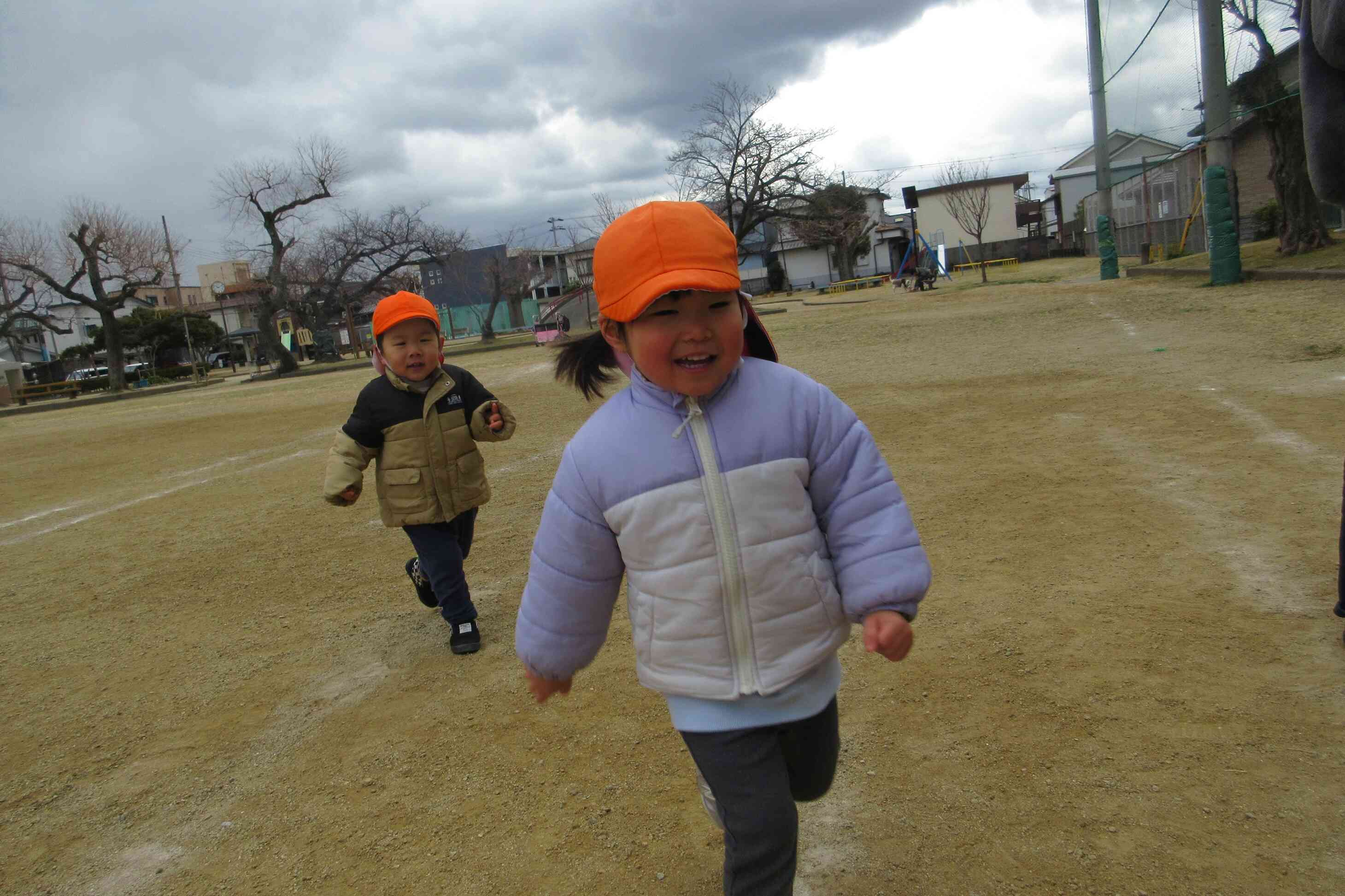 寒い中でも元気いっぱい！