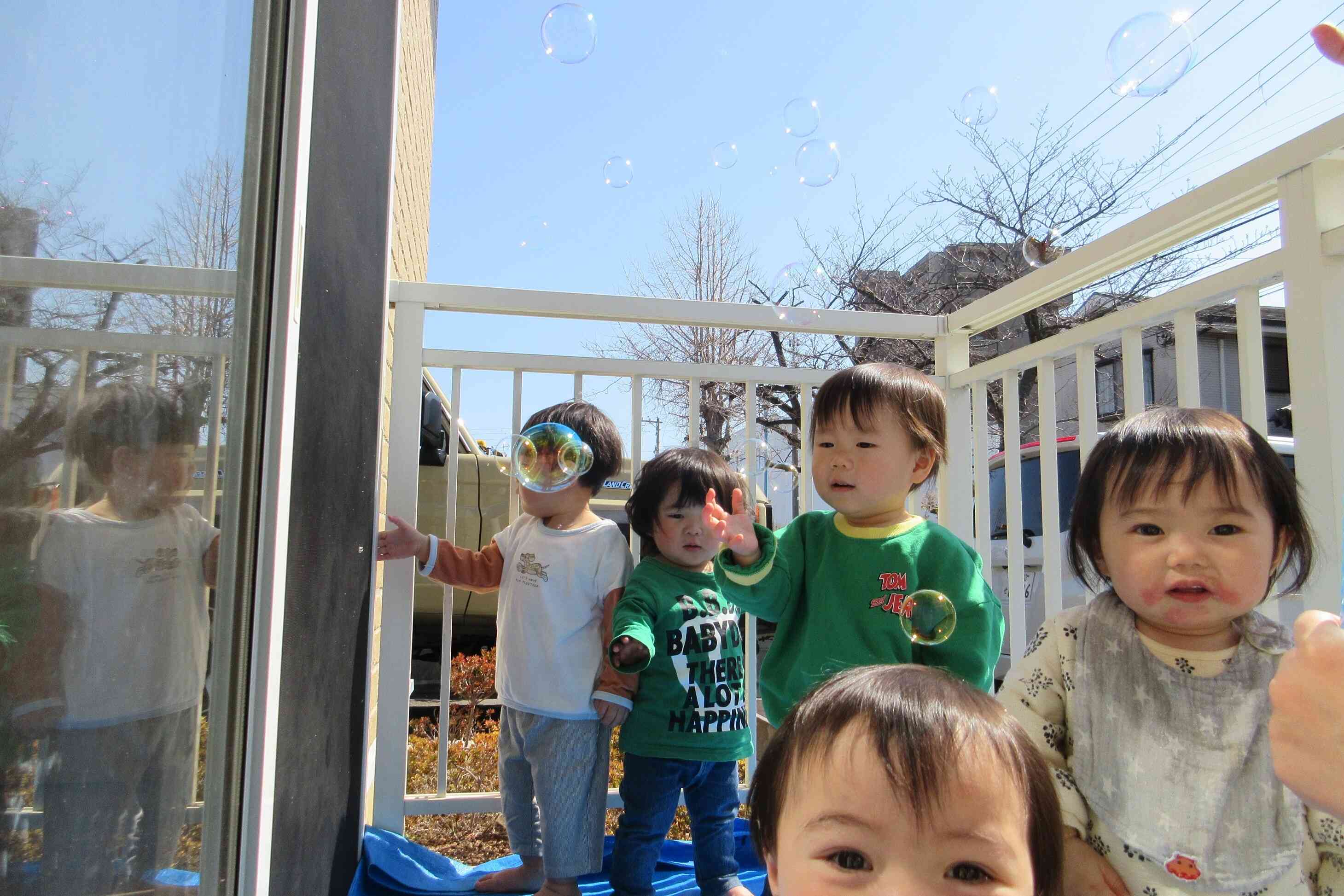 ひよこ組としゃぼん玉