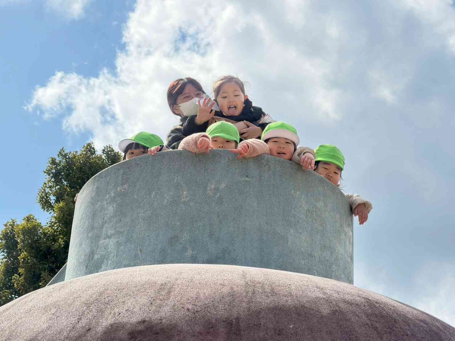 一番てっぺんまで登ったよ!!!