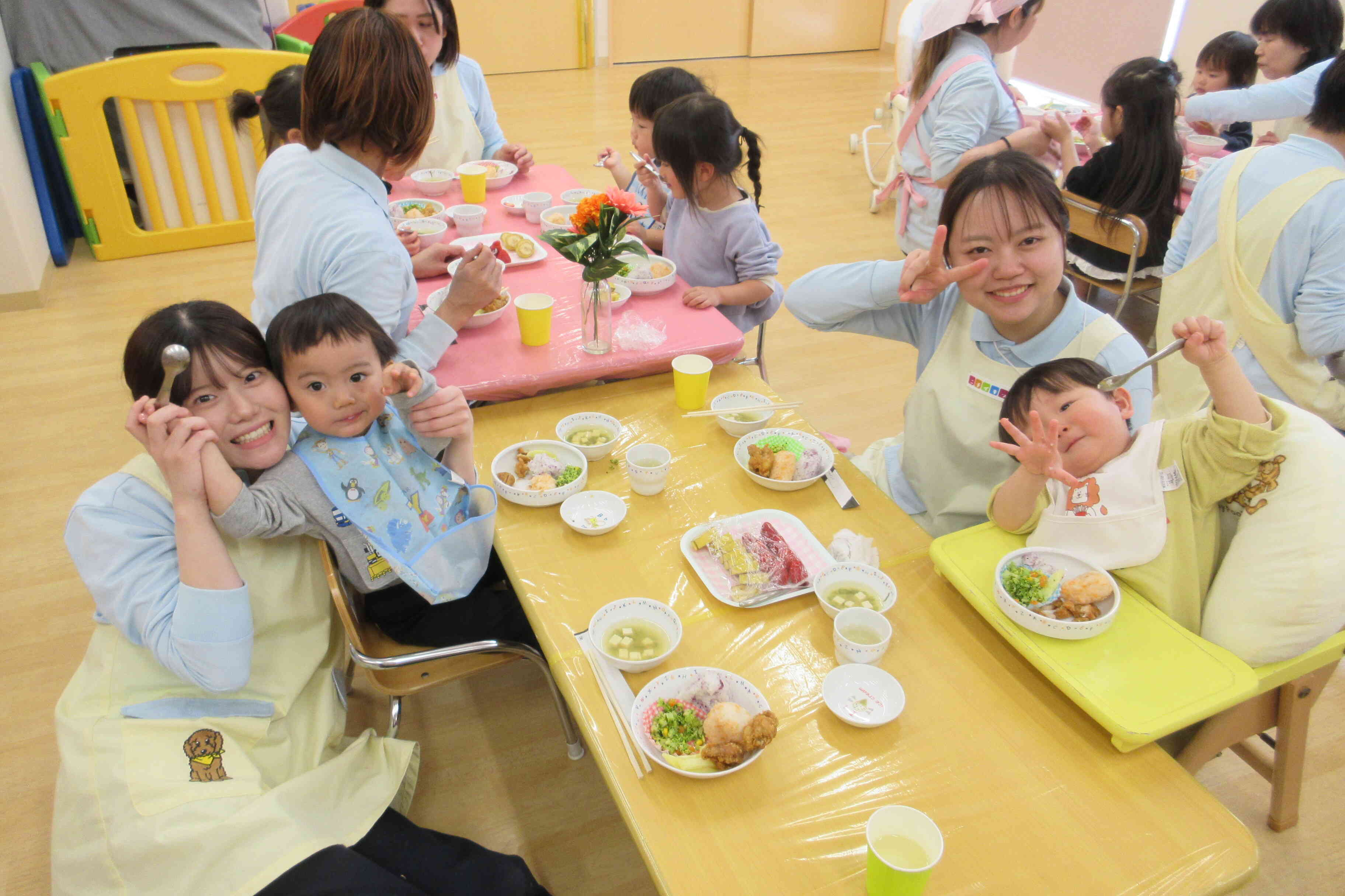 一緒に食べると楽しいね