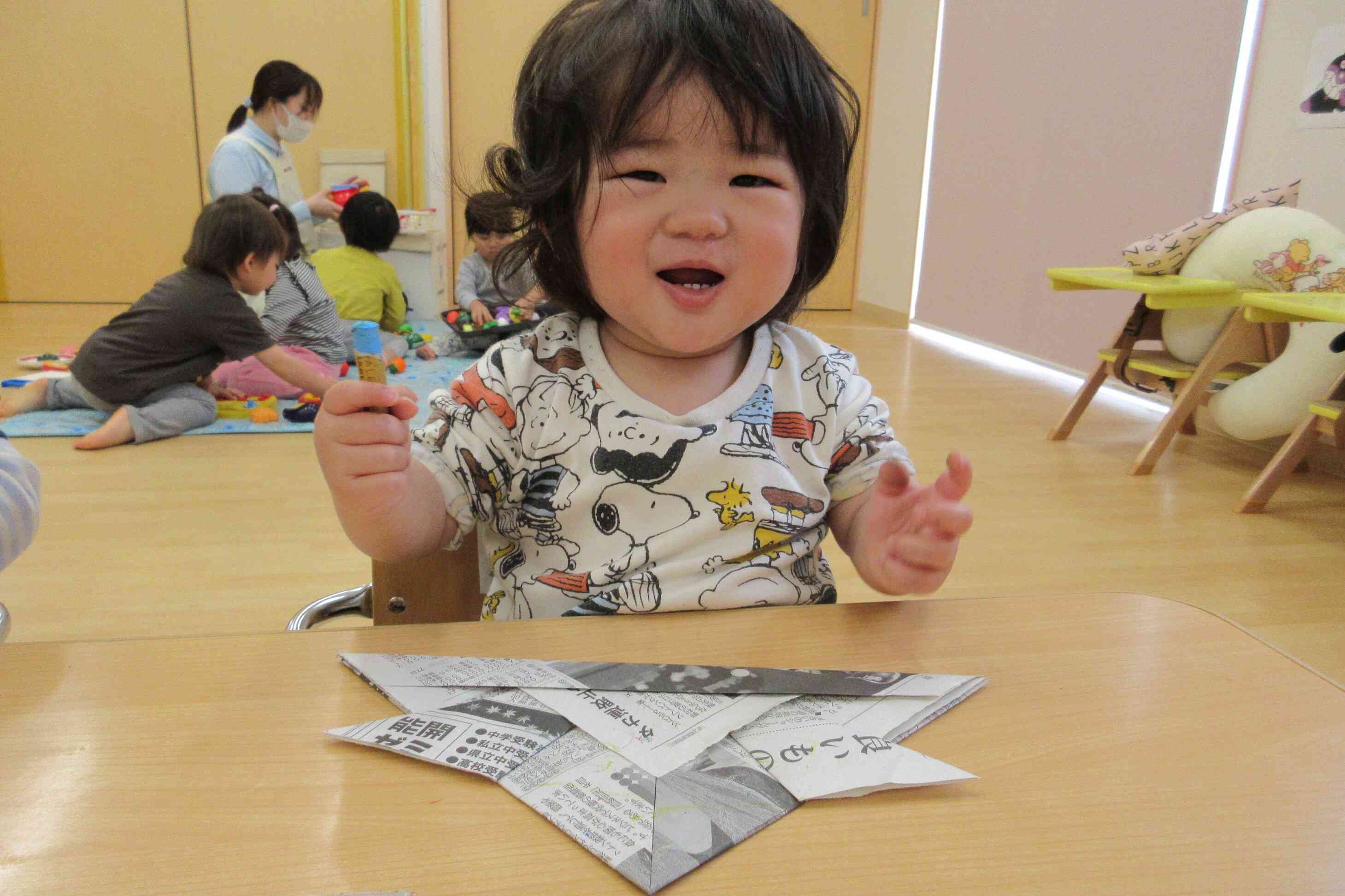 兜作りしたよ