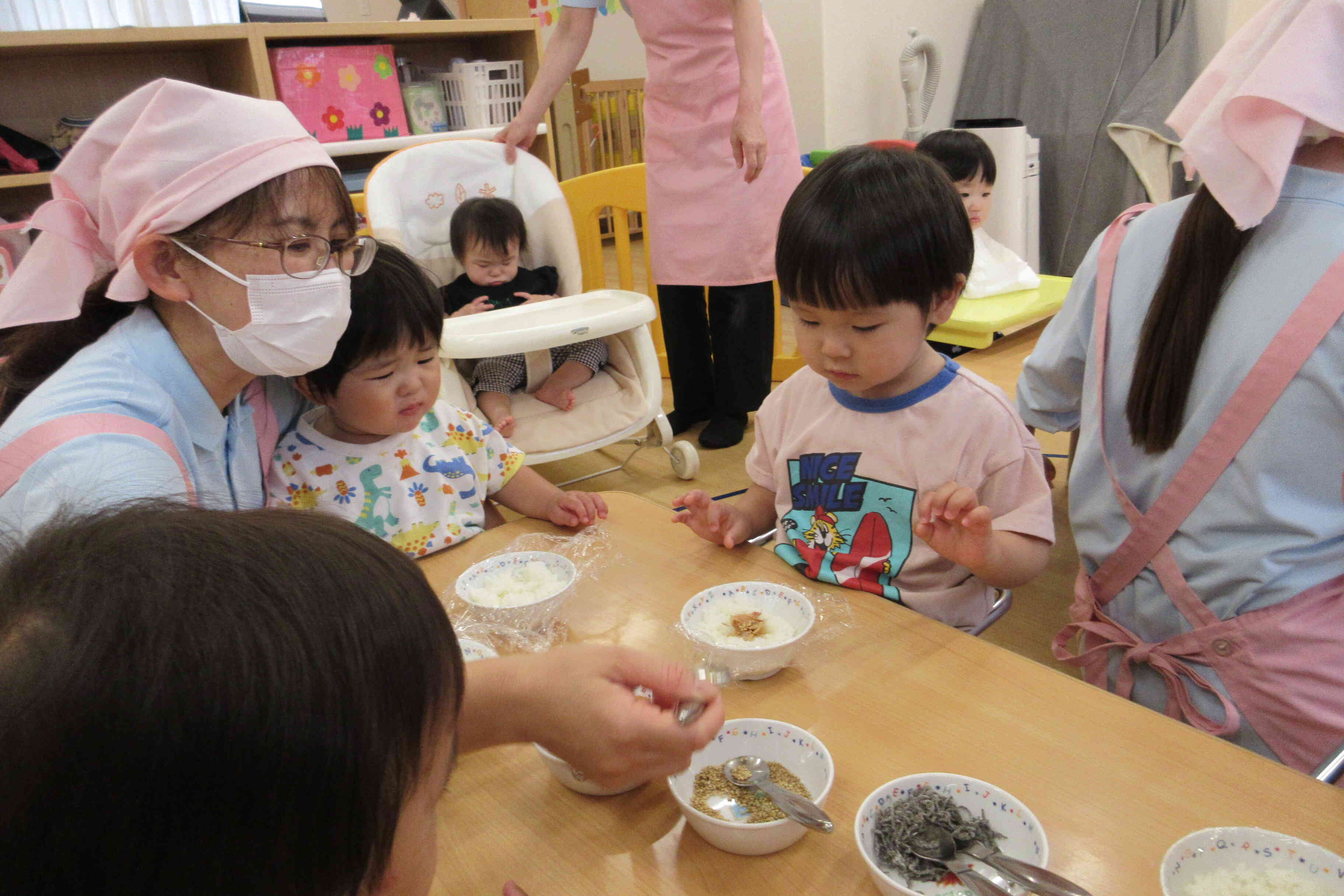 ごま・昆布・かつお節　好きな具を選ぶよ