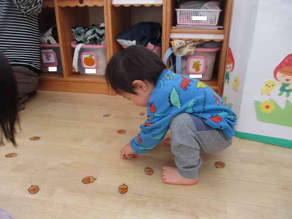 どんぐりいっぱい拾うぞ！