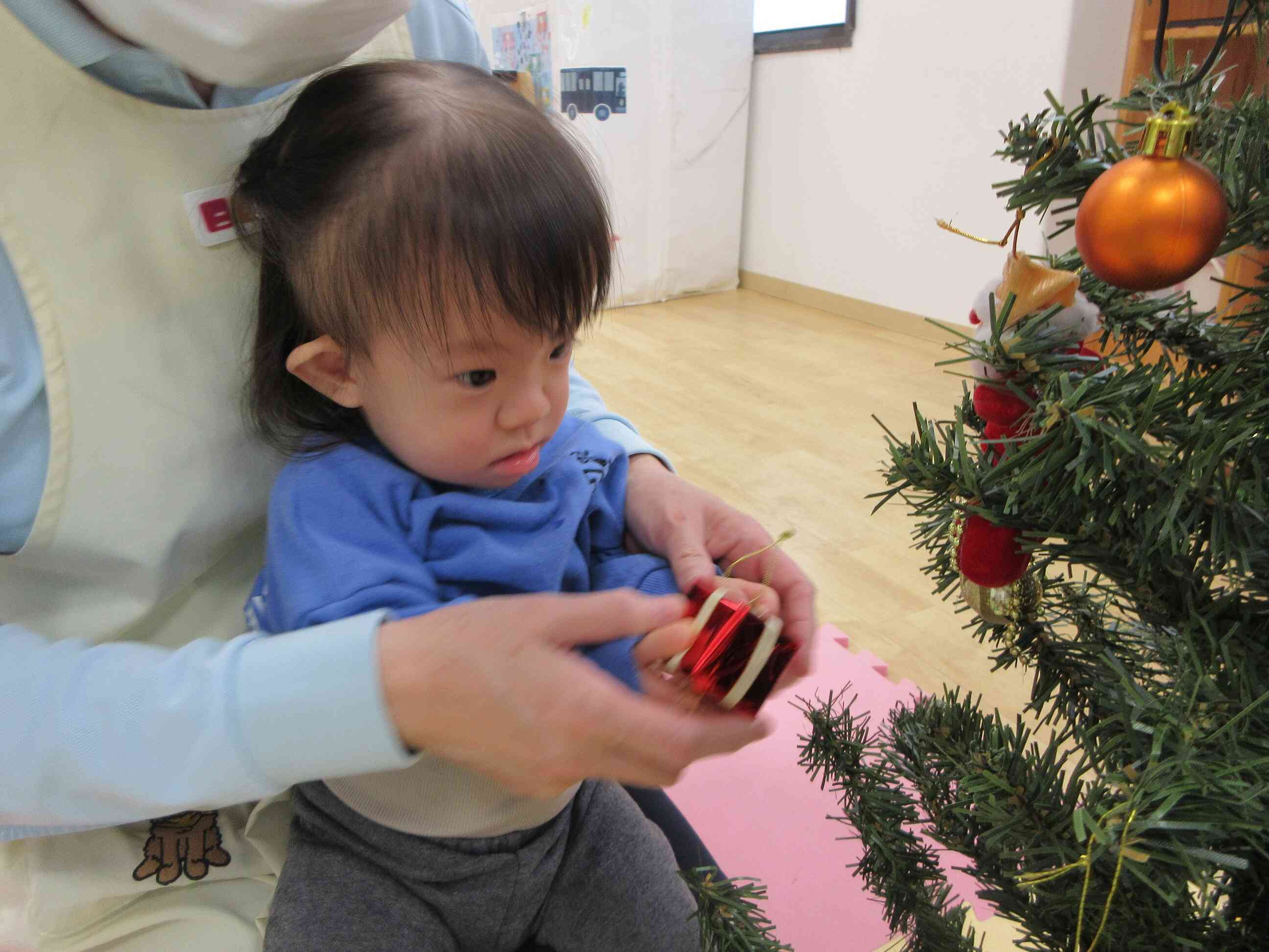 先生と一緒に飾ったよ