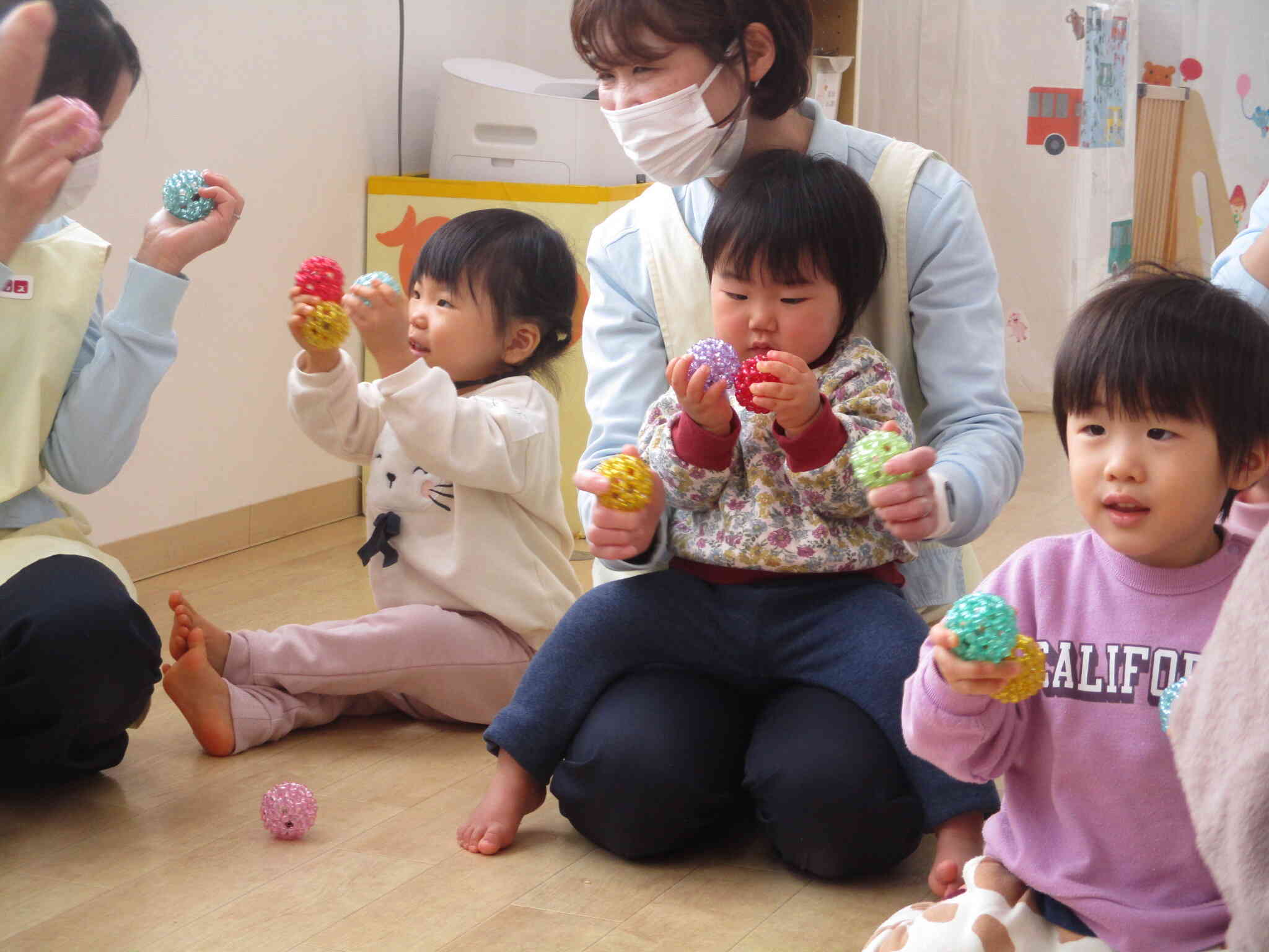 キララっていい音するね（ミュージック・ケアの様子）