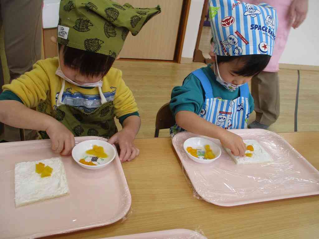 食育活動～節分ロールをつくろう～