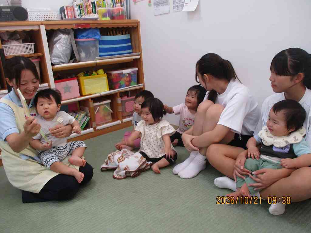 南中学校の生徒さんと遊びました（職場体験）